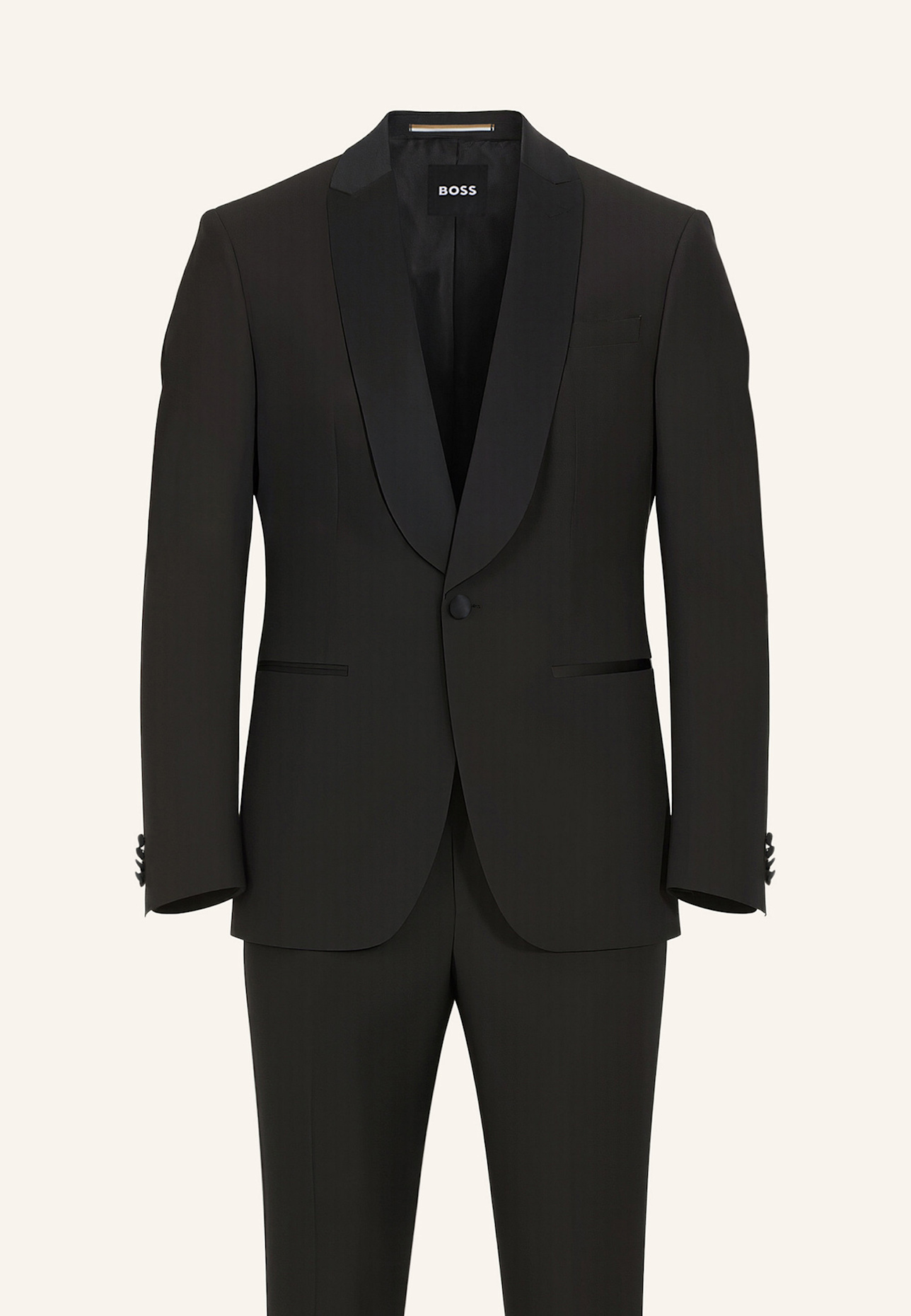 BOSS Business Anzug H-HUGE-2PCS-TUXS-254 Slim Fit: DUNKELBRAUN