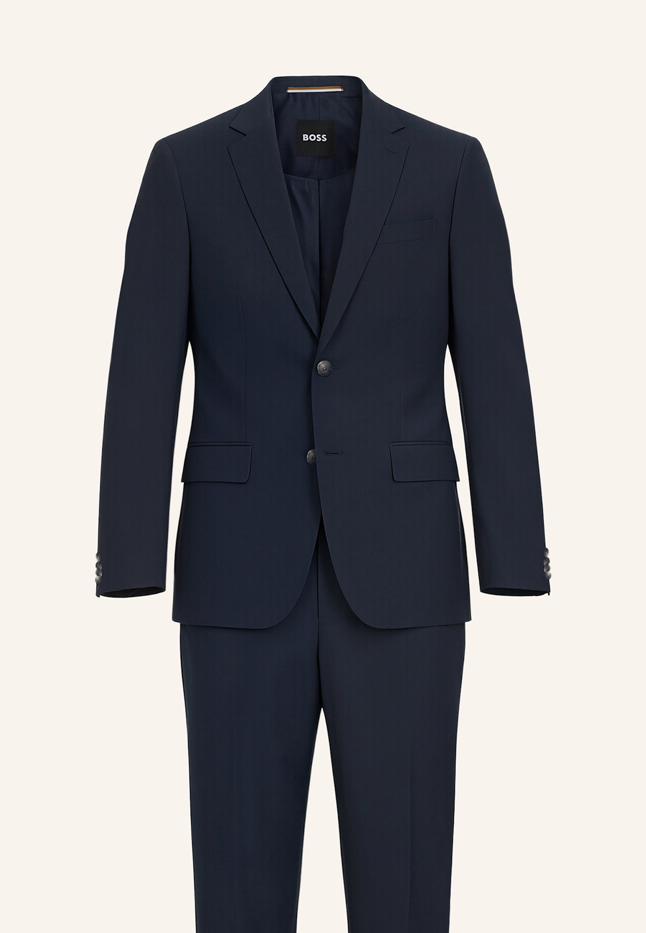 BOSS Business Anzug H-HUGE-2PCS-253 Slim Fit: DUNKELBLAU