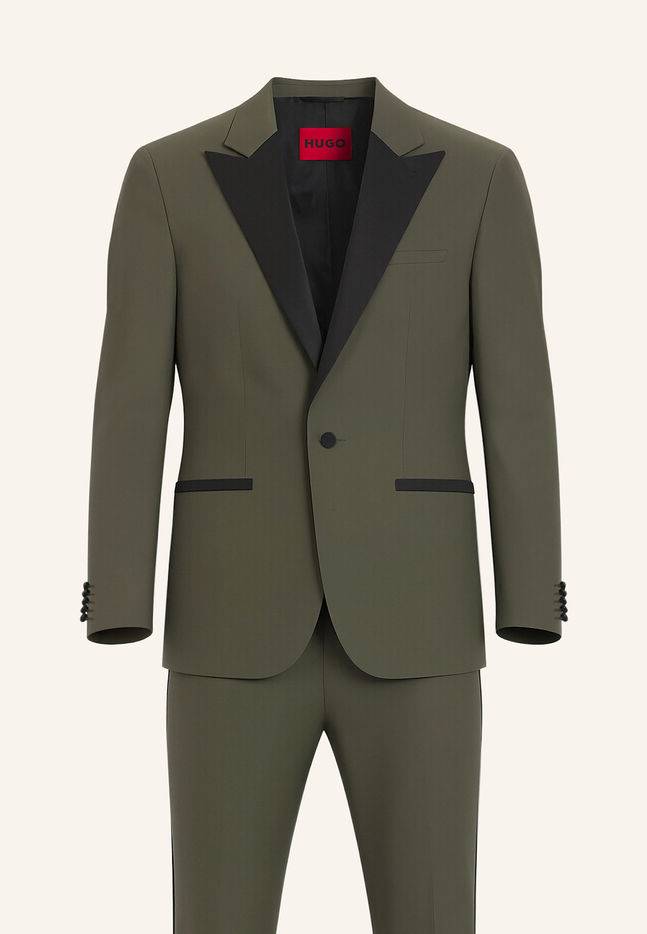 HUGO Business Anzug KARL-TEAGAN253E1X Modern Fit: HELLGRÜN