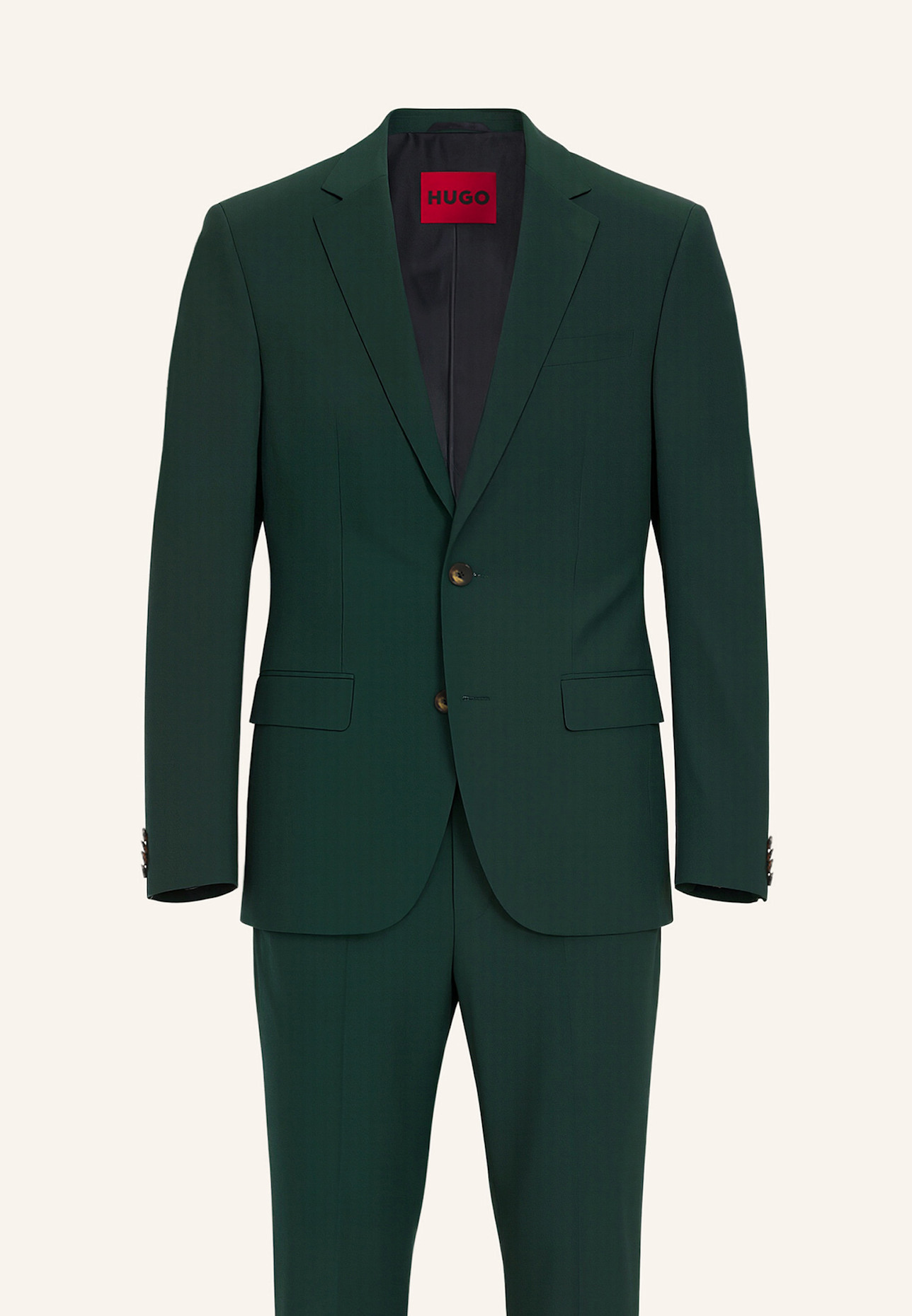 HUGO Business Anzug HENRY/GETLIN232X Slim Fit: HELLGRÜN