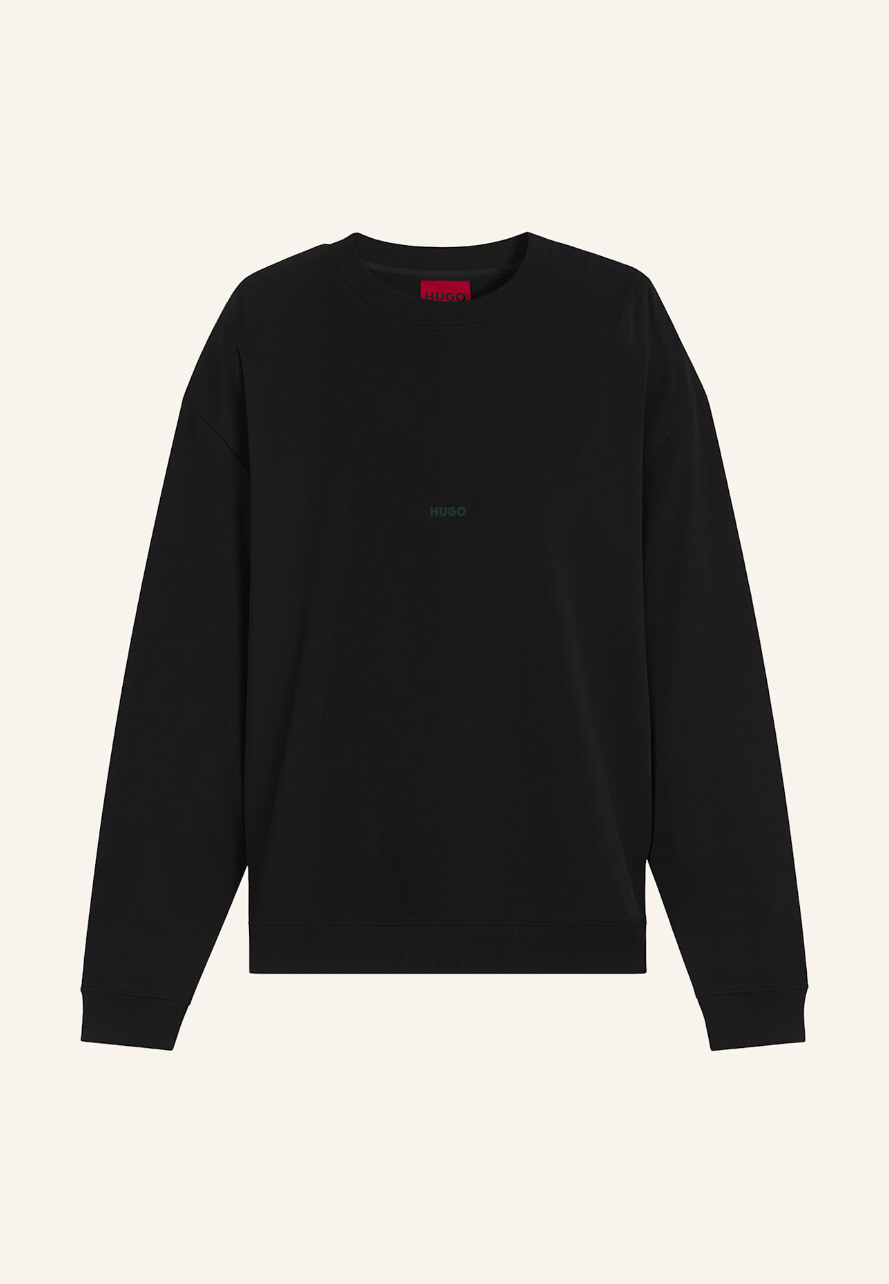 HUGO Sweatshirt DAMAZECREW Relaxed Fit: SCHWARZ