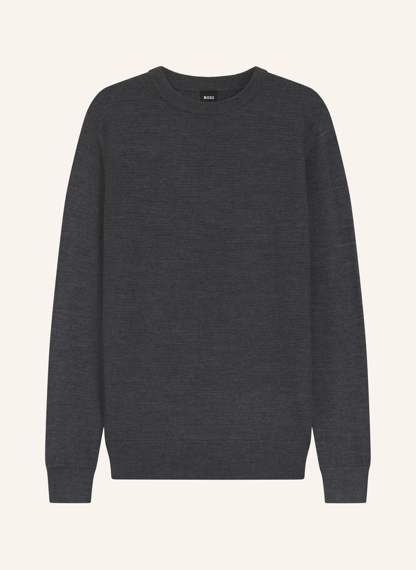 BOSS Pullover H-HINCLUSO_IN Regular Fit: GRAU