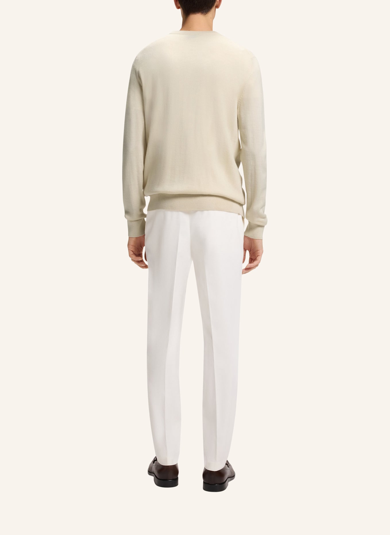 BOSS Pullover H-HINCLUSO_IN Regular Fit: WEISS