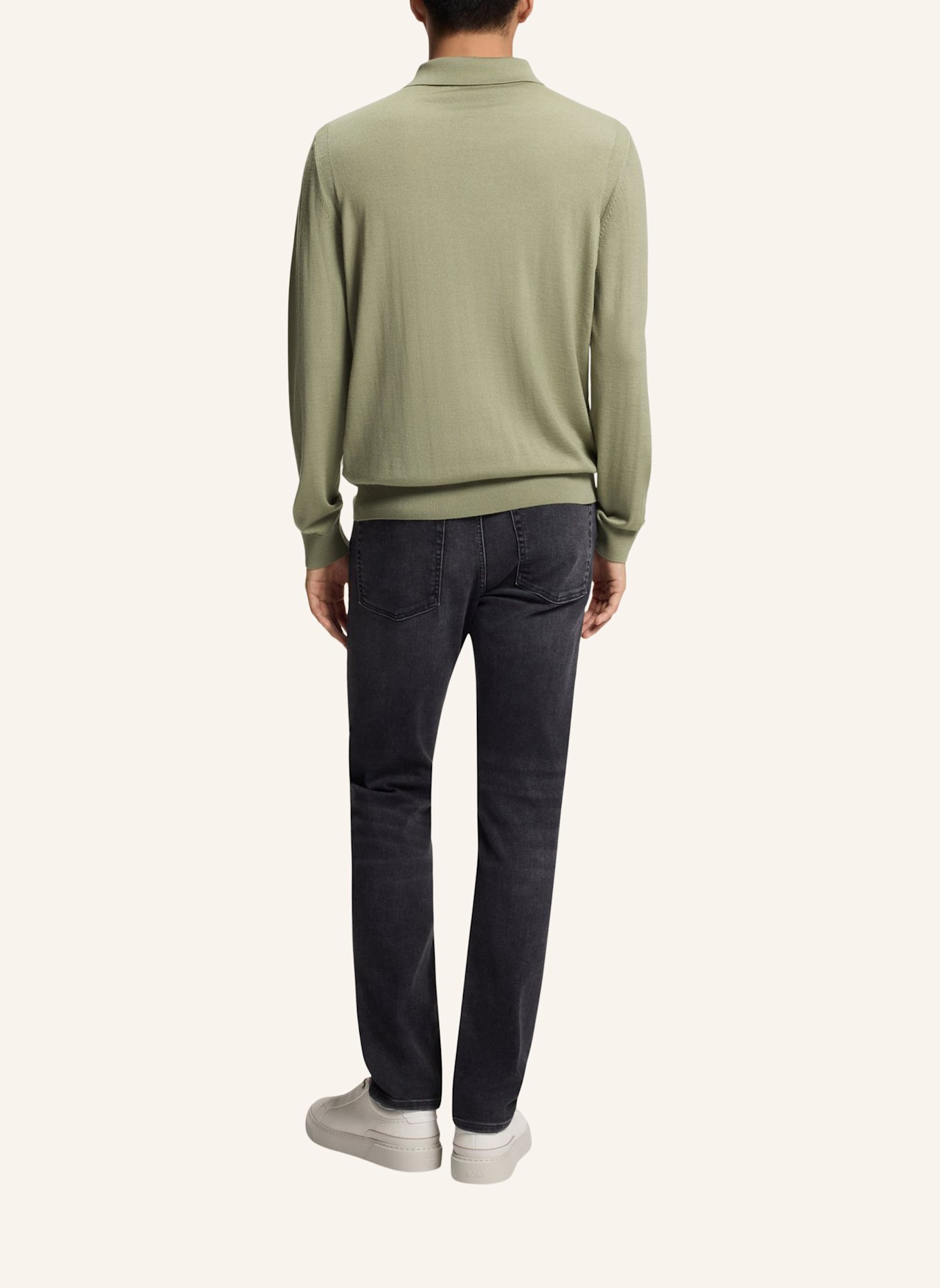 BOSS Pullover L-OVIO Regular Fit: GRÜN