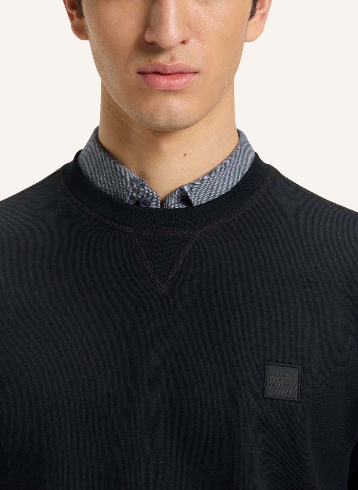 BOSS Sweatshirt WESTART: DUNKELBLAU