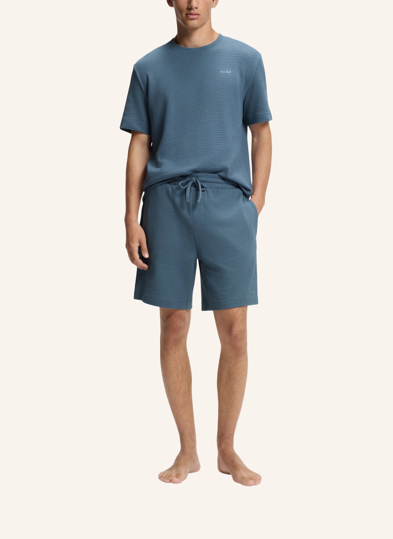 HUGO Schlafshorts AUSTIN: BLAU