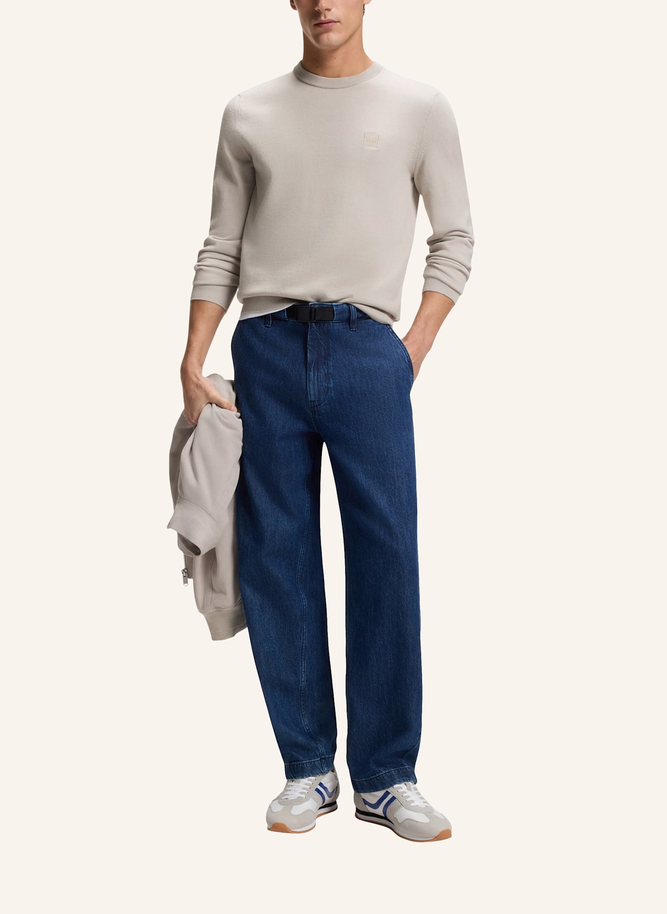 BOSS Pullover KANOVANO: GRAU