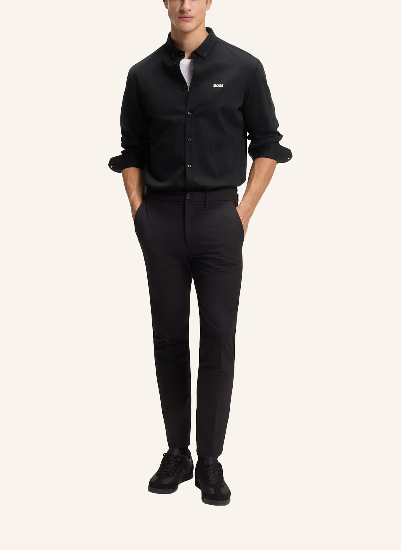 BOSS Casual Hemd ST_MOTION L Regular Fit: SCHWARZ