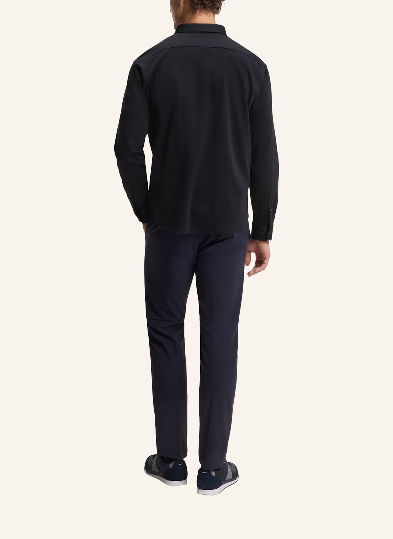 BOSS Casual Hemd ST_MOTION L Regular Fit: DUNKELBLAU