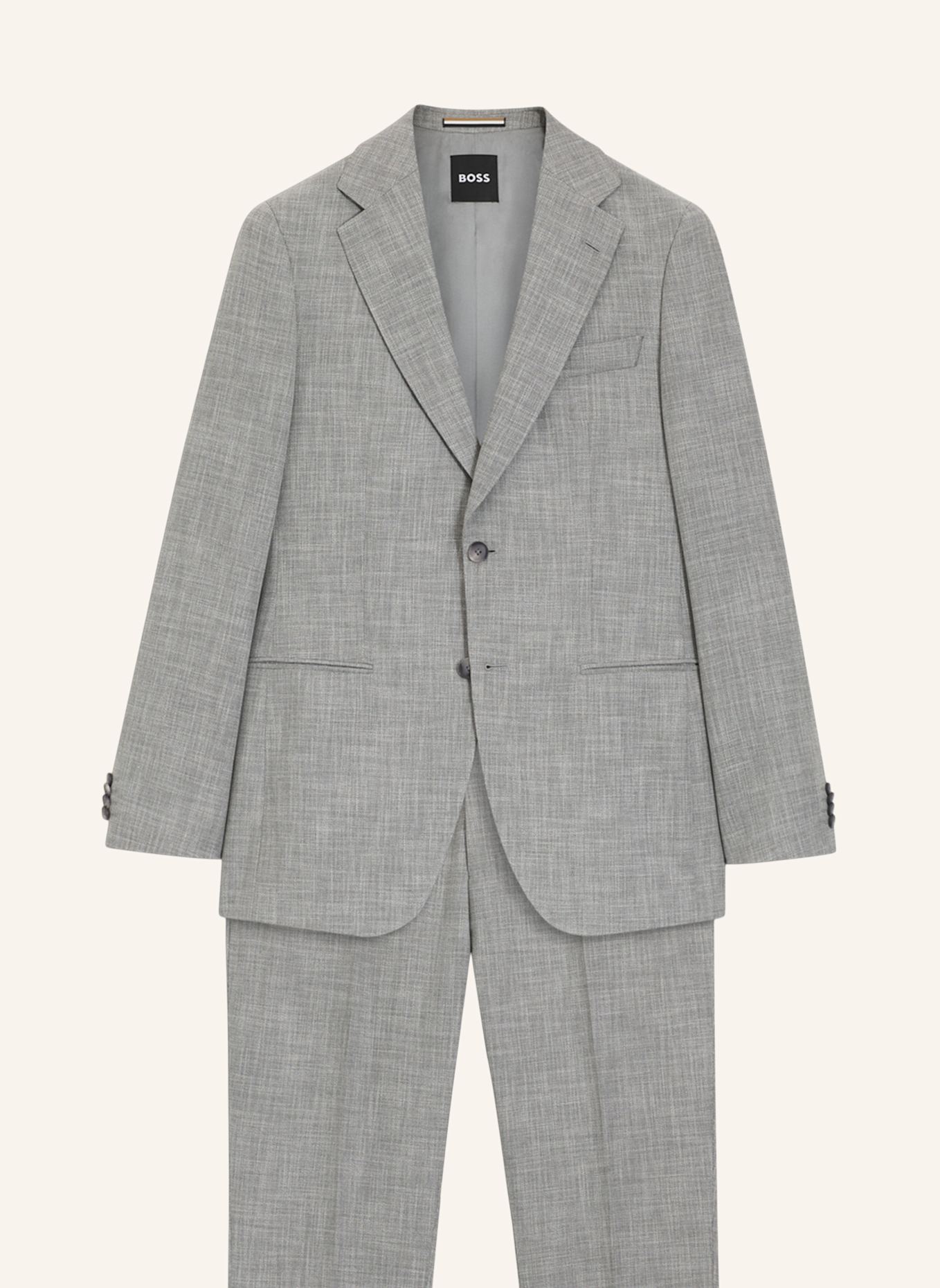 BOSS Business Anzug C-HUGE-2PCS-261 Slim Fit: SILBER