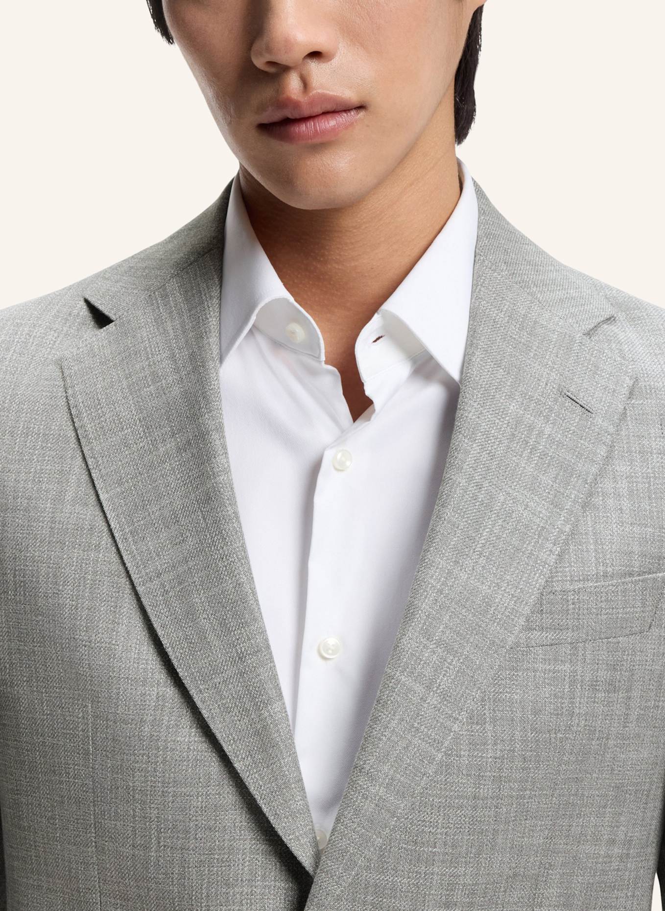 BOSS Business Anzug C-HUGE-2PCS-261 Slim Fit: SILBER