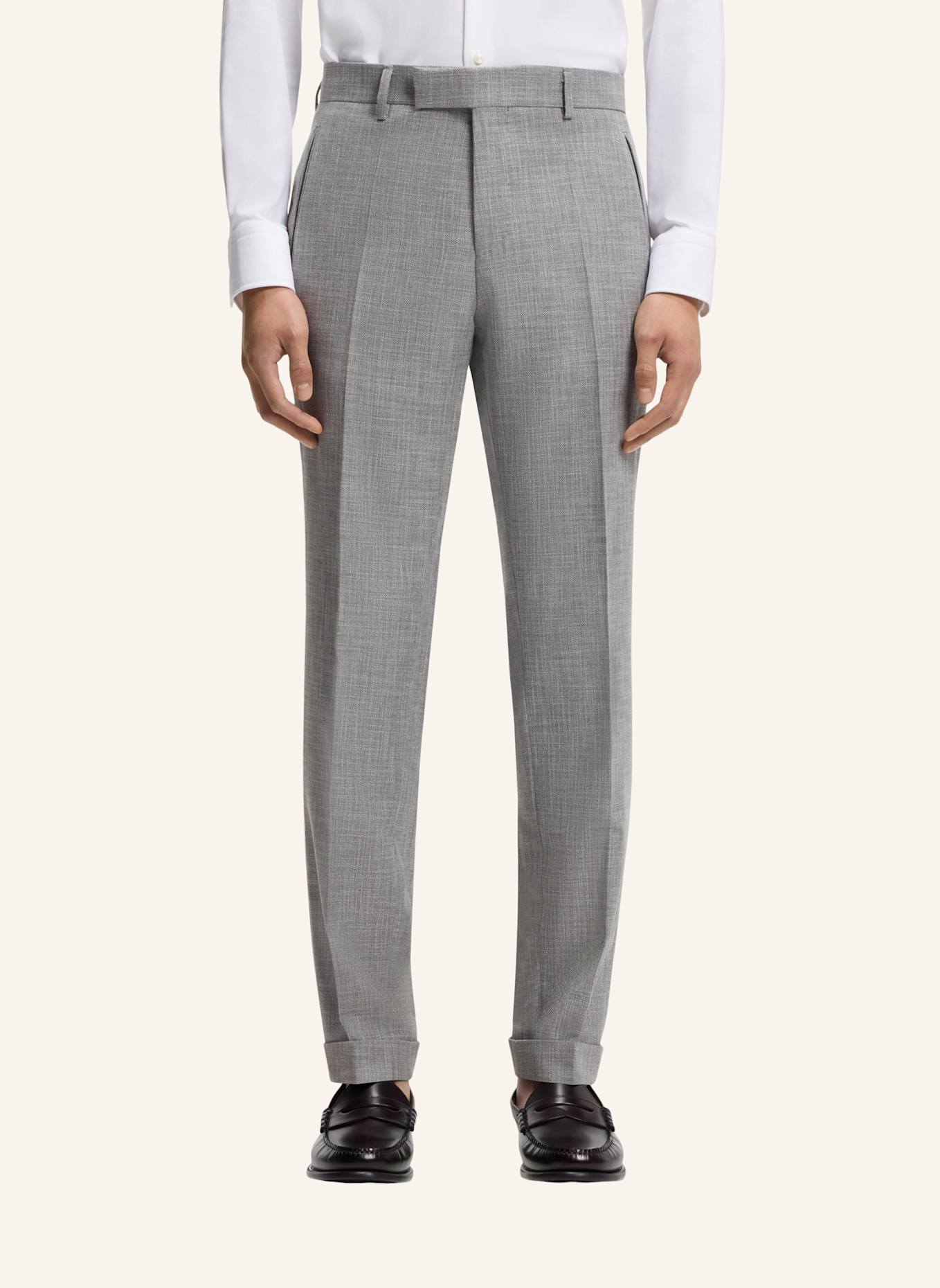 BOSS Business Anzug C-HUGE-2PCS-261 Slim Fit: SILBER