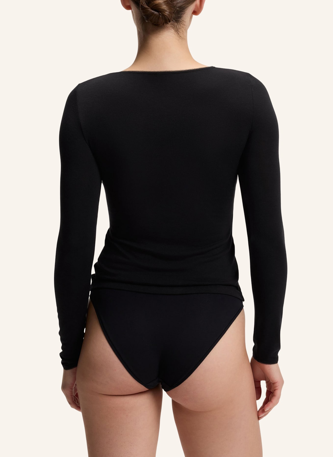 BOSS Unterwäsche Top B.PURE LS TOP Slim Fit: SCHWARZ