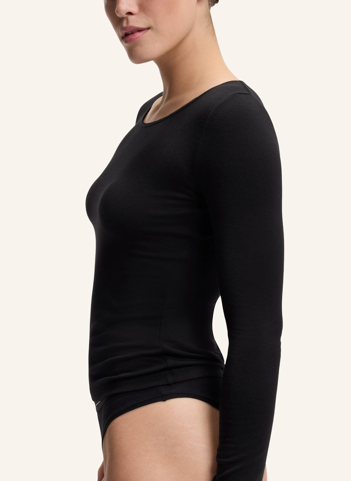 BOSS Unterwäsche Top B.PURE LS TOP Slim Fit: SCHWARZ