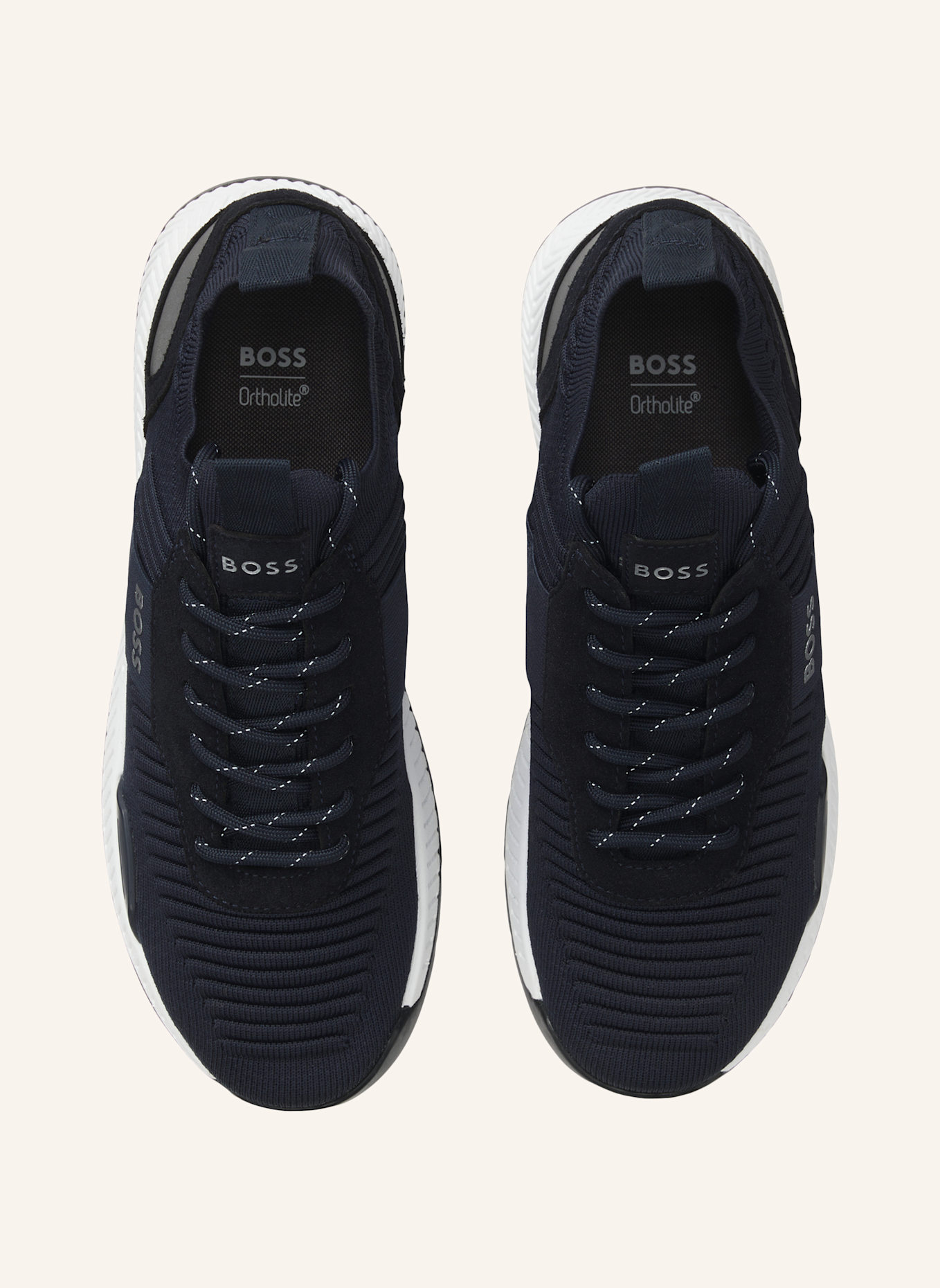 BOSS Sneaker TITANIUM_RUNN_KNST_N: DUNKELBLAU