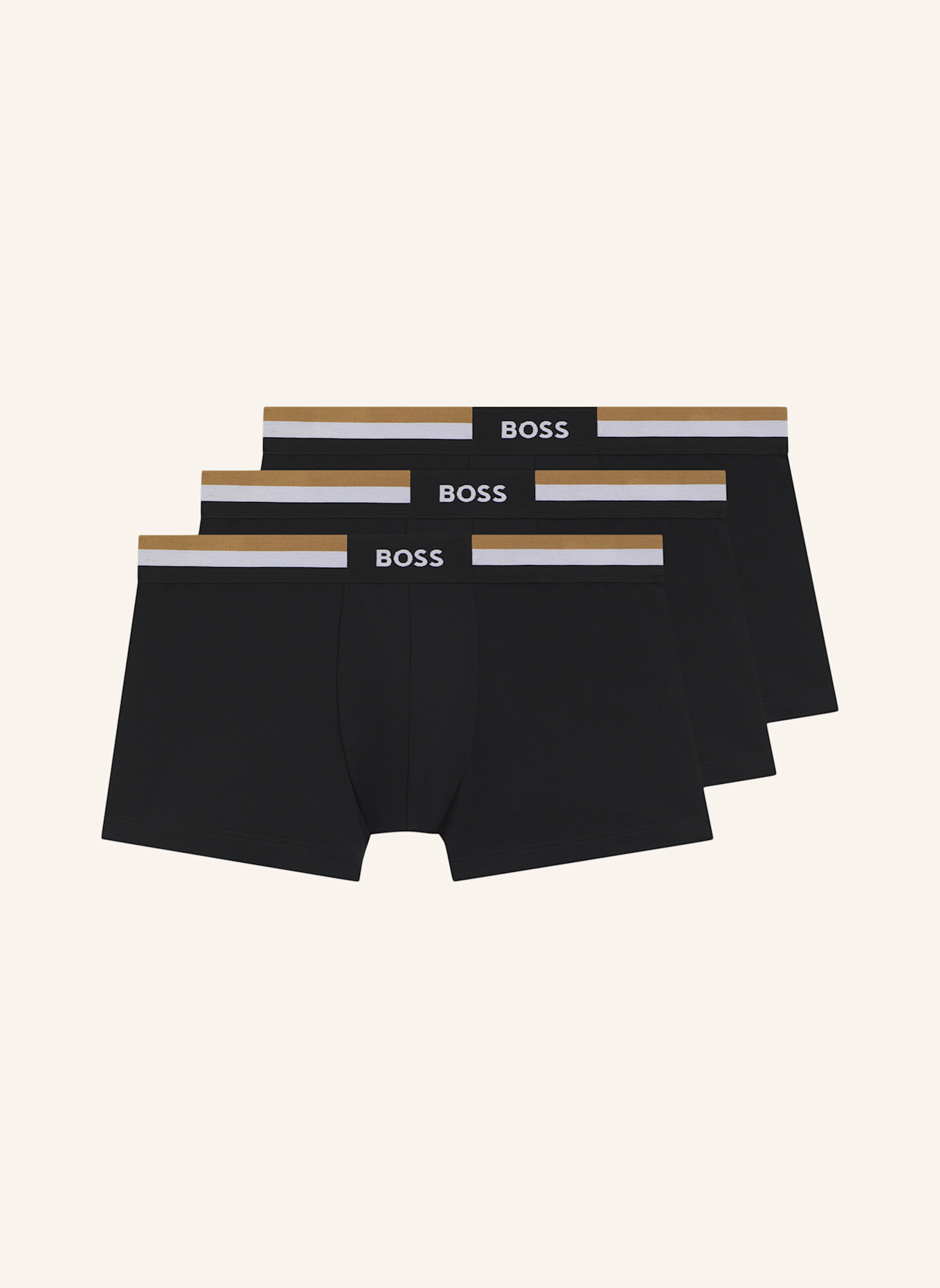 BOSS Boxershort TRUNK 3P MOTION: SCHWARZ