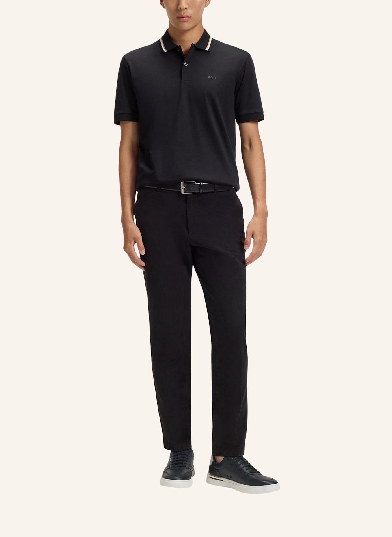 BOSS Sneaker CLINT_TENN_LTVPN: SCHWARZ