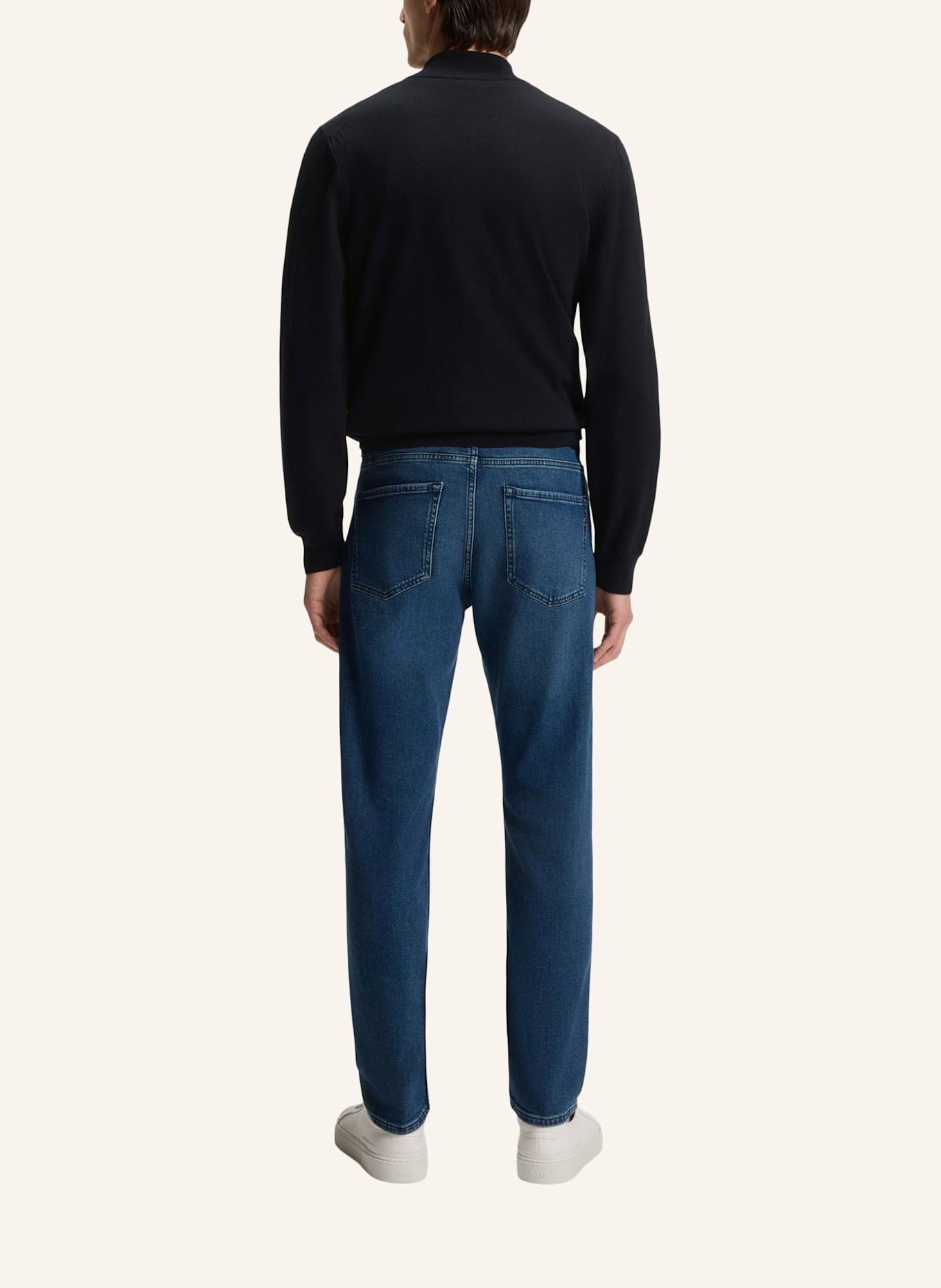 BOSS Pullover PADRO-L Regular Fit: DUNKELBLAU