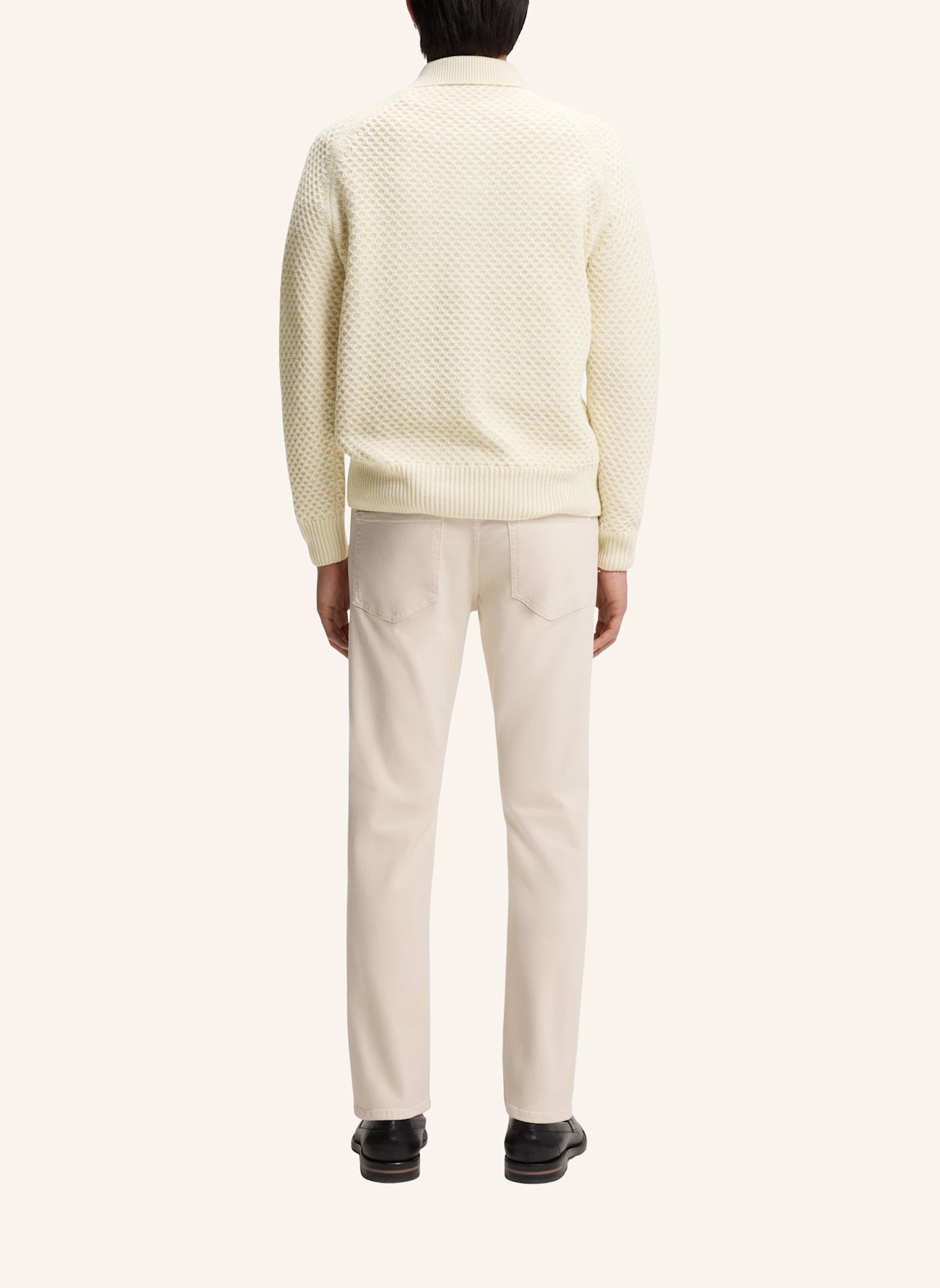 BOSS Pullover L-ULAN Relaxed Fit: WEISS