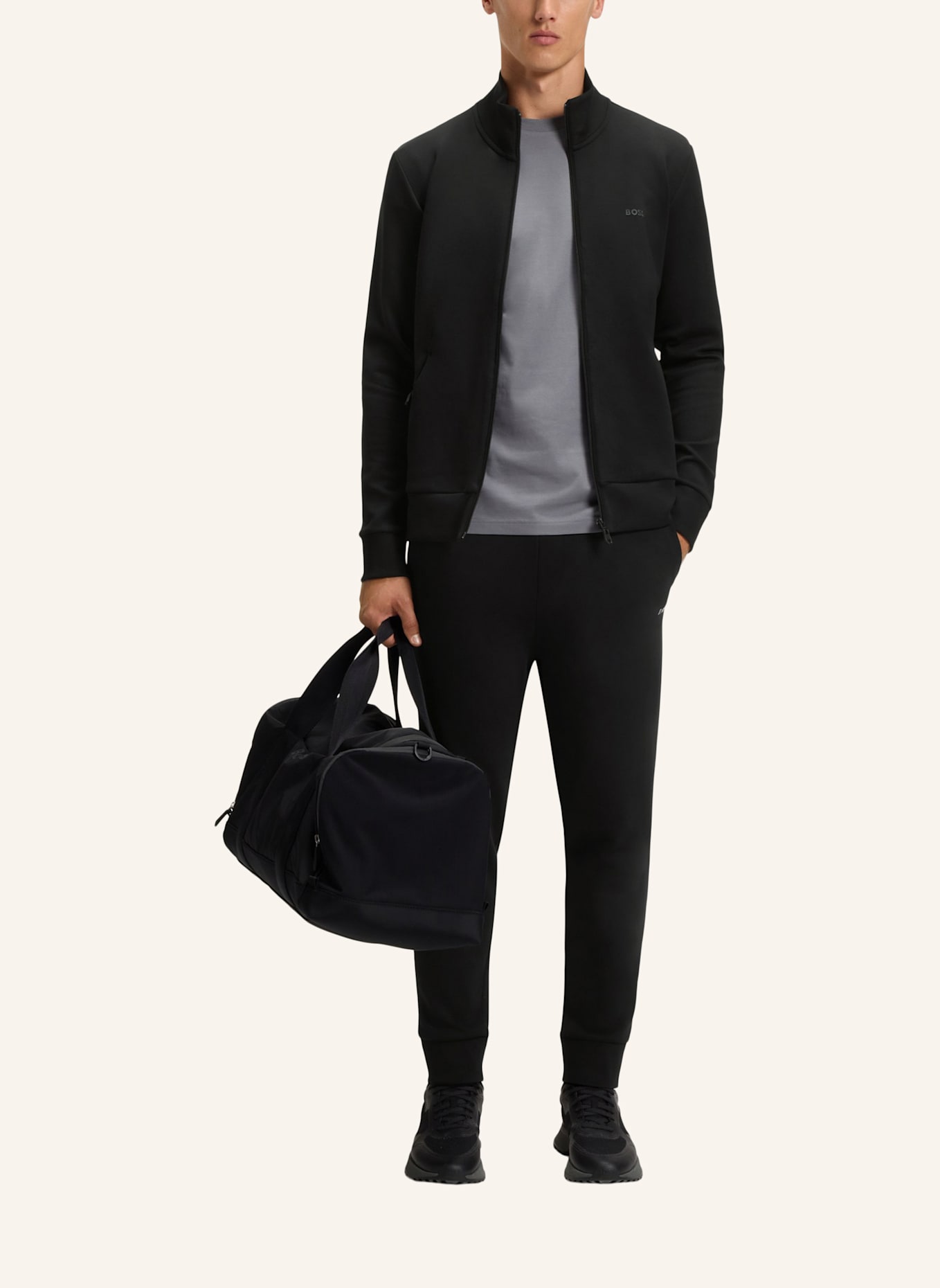 BOSS Sweatshirt SKAZ Regular Fit: SCHWARZ