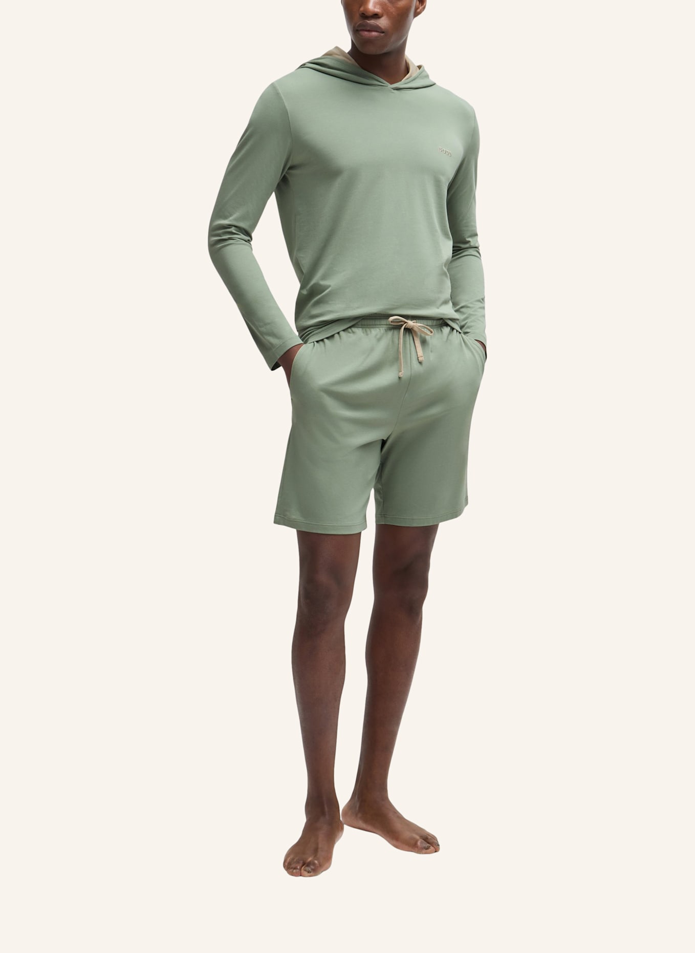 BOSS Loungewear Unterteil MIX&MATCH SHORT CW: HELLGRÜN