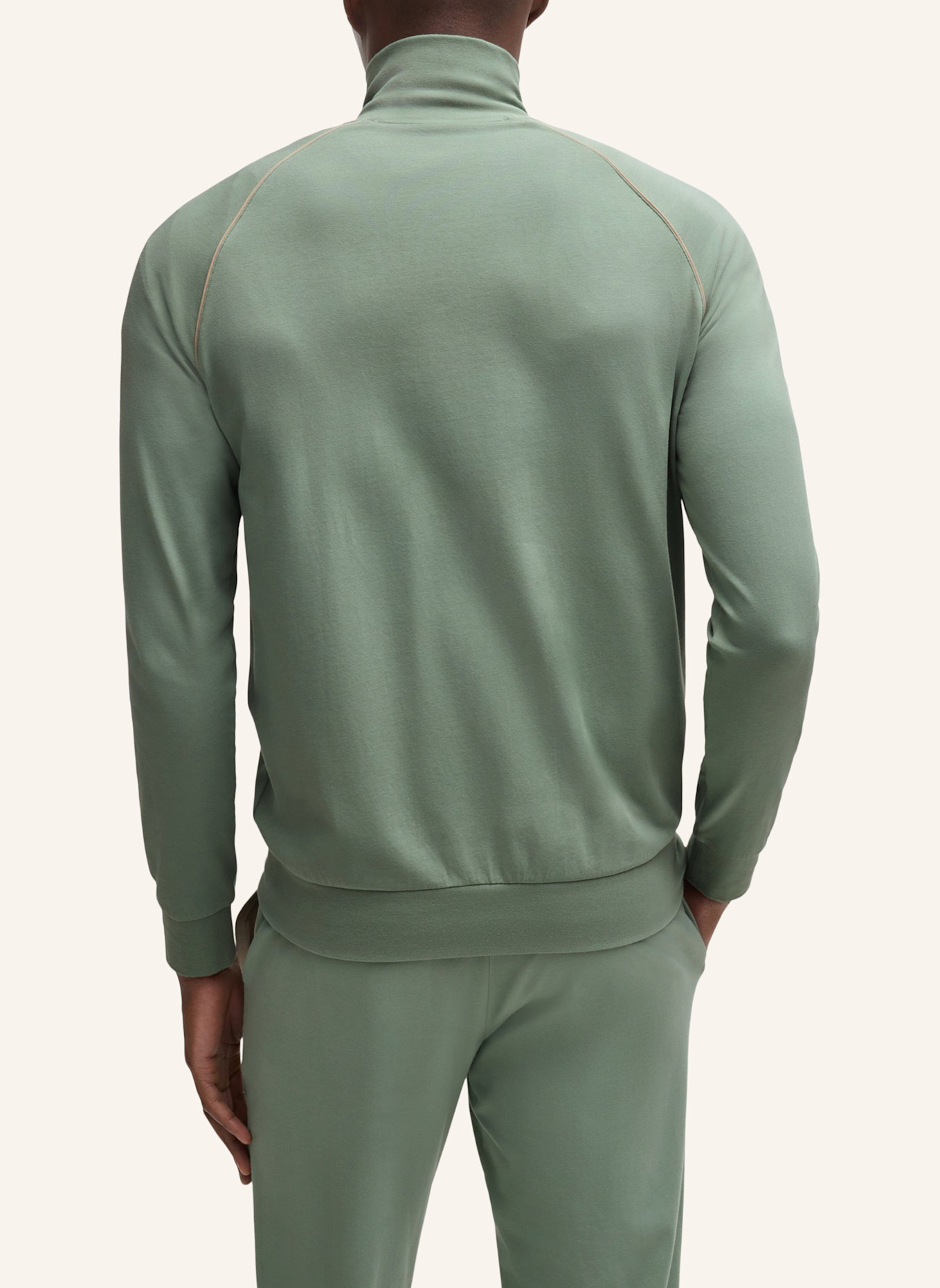 BOSS Loungewear Jacke MIX&MATCH JACKET Z Regular Fit: HELLGRÜN