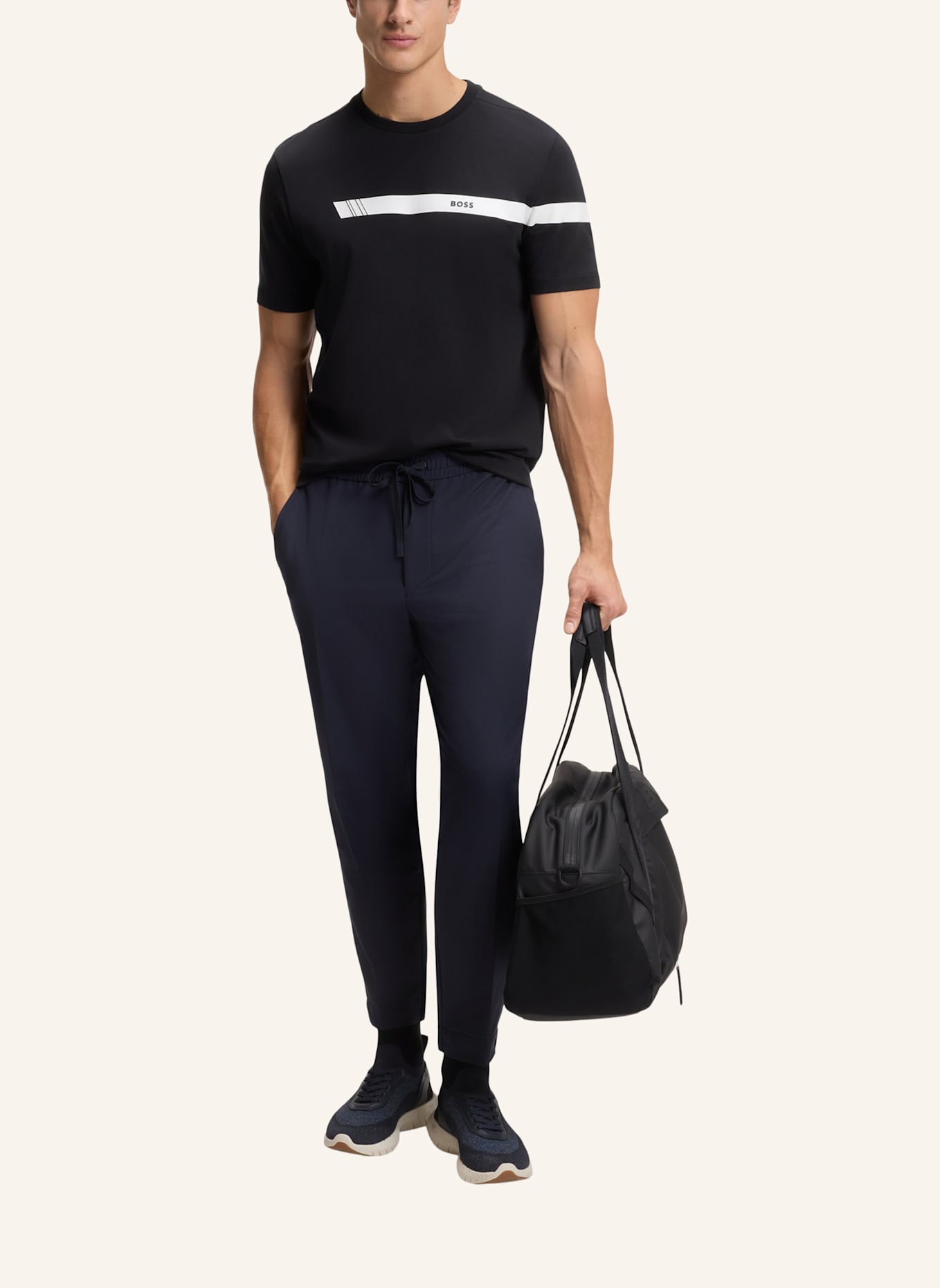 BOSS T-Shirt TEE 2_IN Regular Fit: DUNKELBLAU