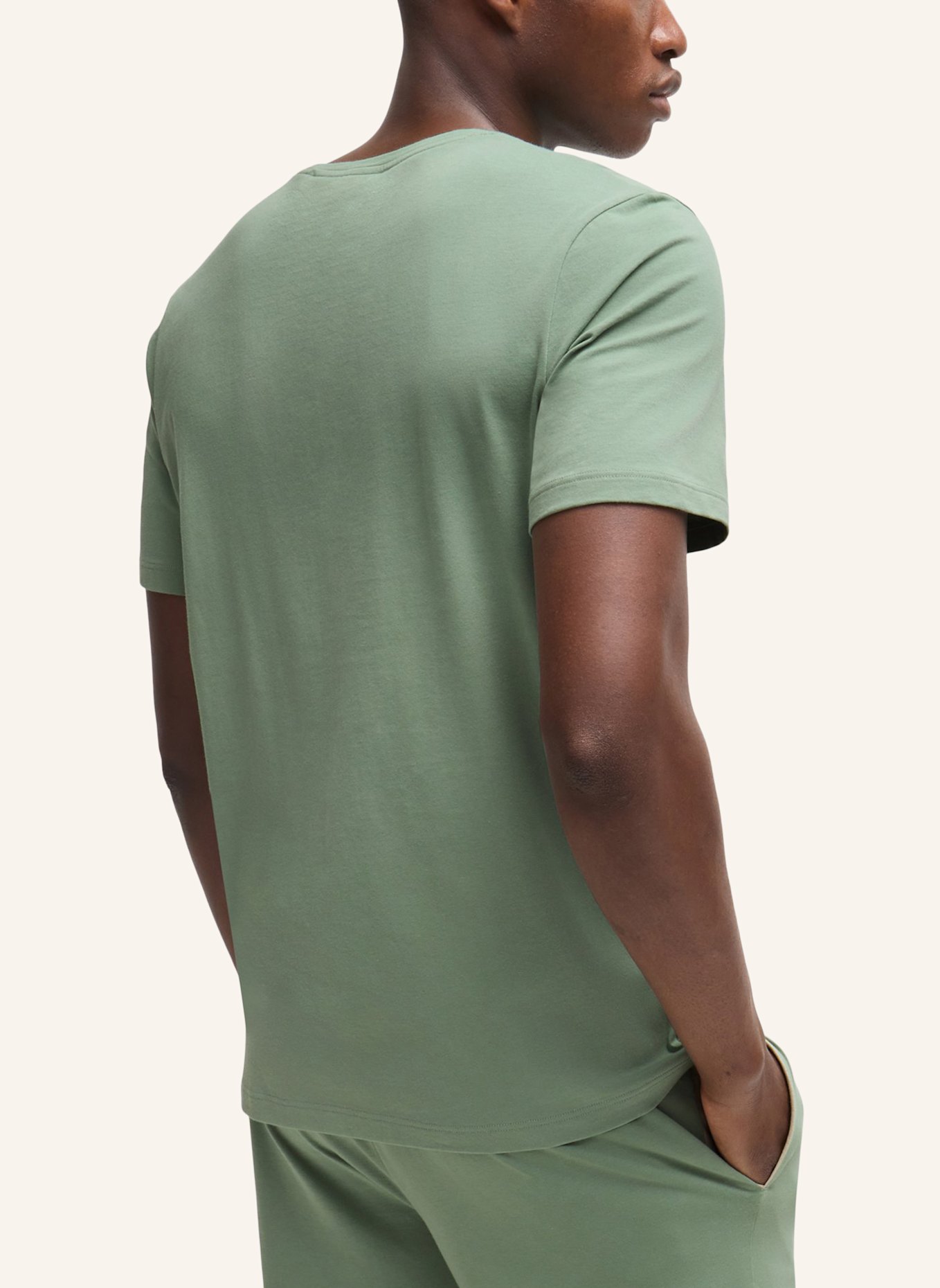 BOSS Loungewear Oberteil MIX&MATCH T-SHIRT R Regular Fit: HELLGRÜN