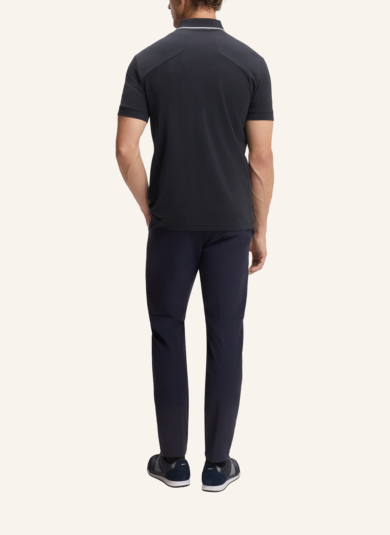 BOSS Poloshirt PHILIX_IN Slim Fit: DUNKELBLAU