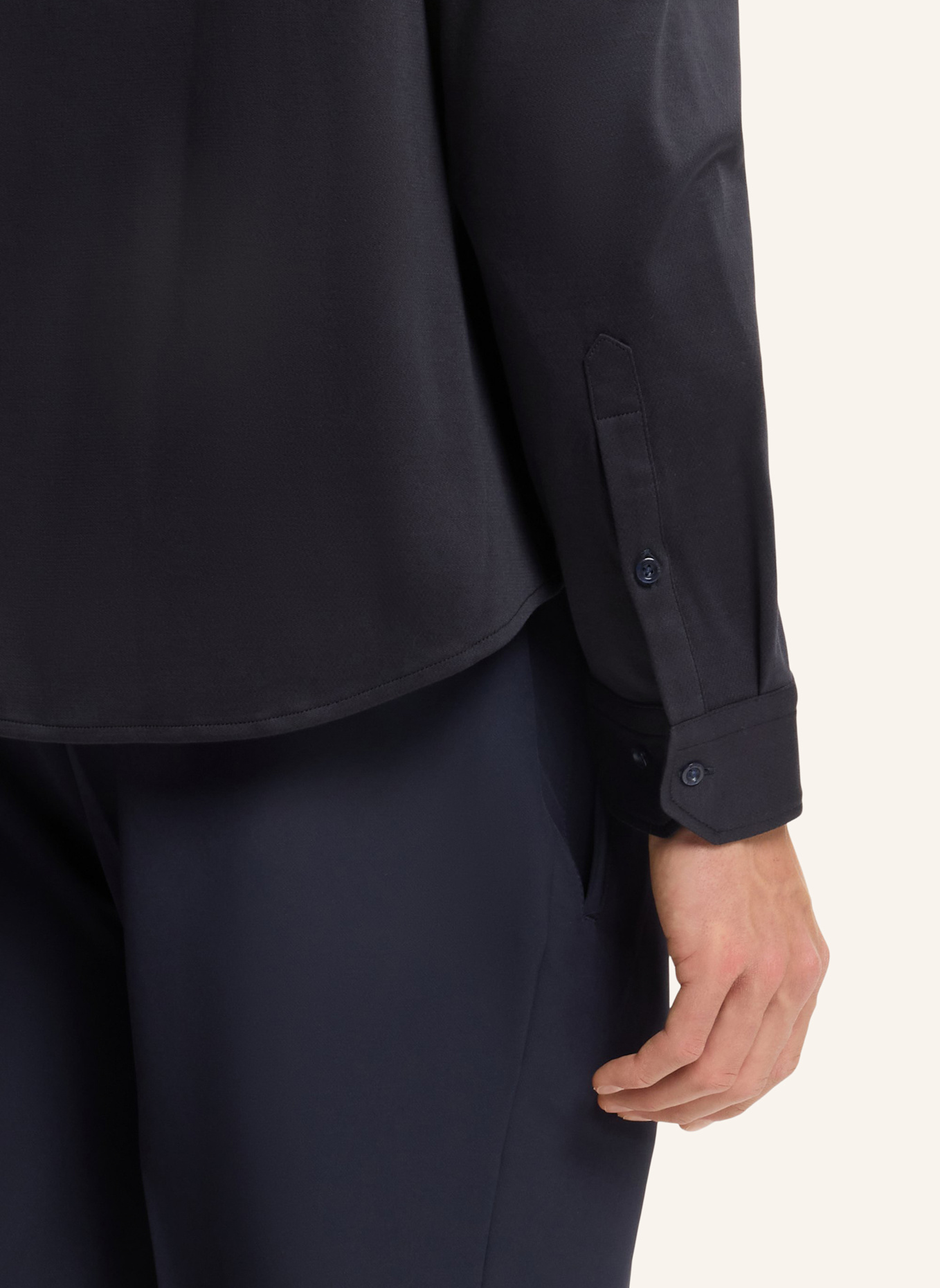 BOSS Casual Hemd SHIRT_STRIPE_IN Regular Fit: DUNKELBLAU