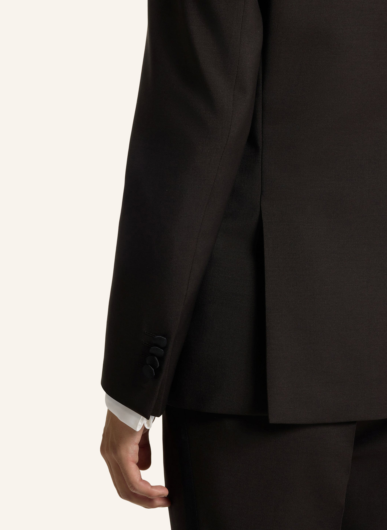 BOSS Business Anzug H-HUGE-2PCS-TUXS-254 Slim Fit: DUNKELBRAUN