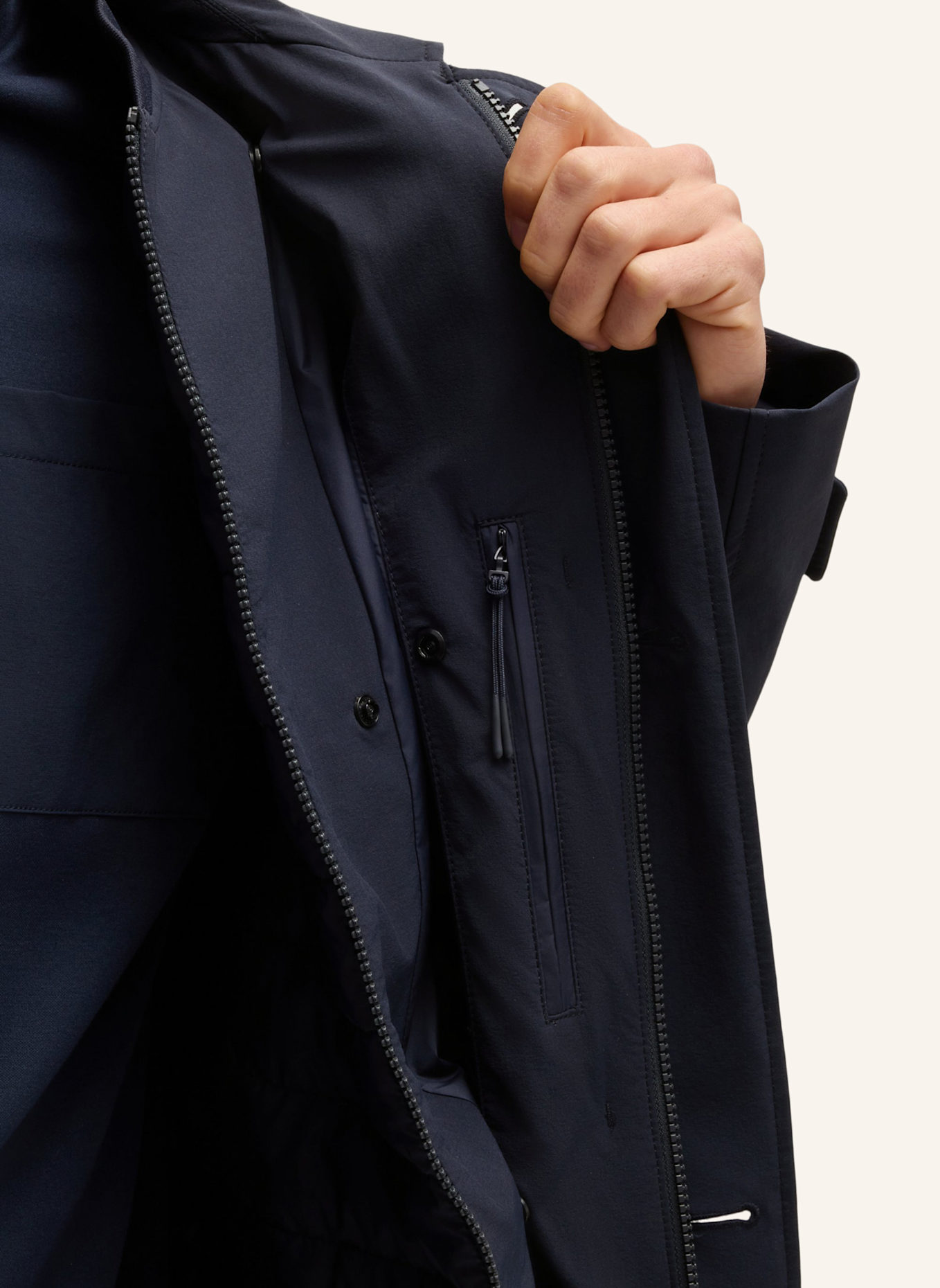 BOSS Klassischer Mantel P-JARED-3IN1-251F: DUNKELBLAU