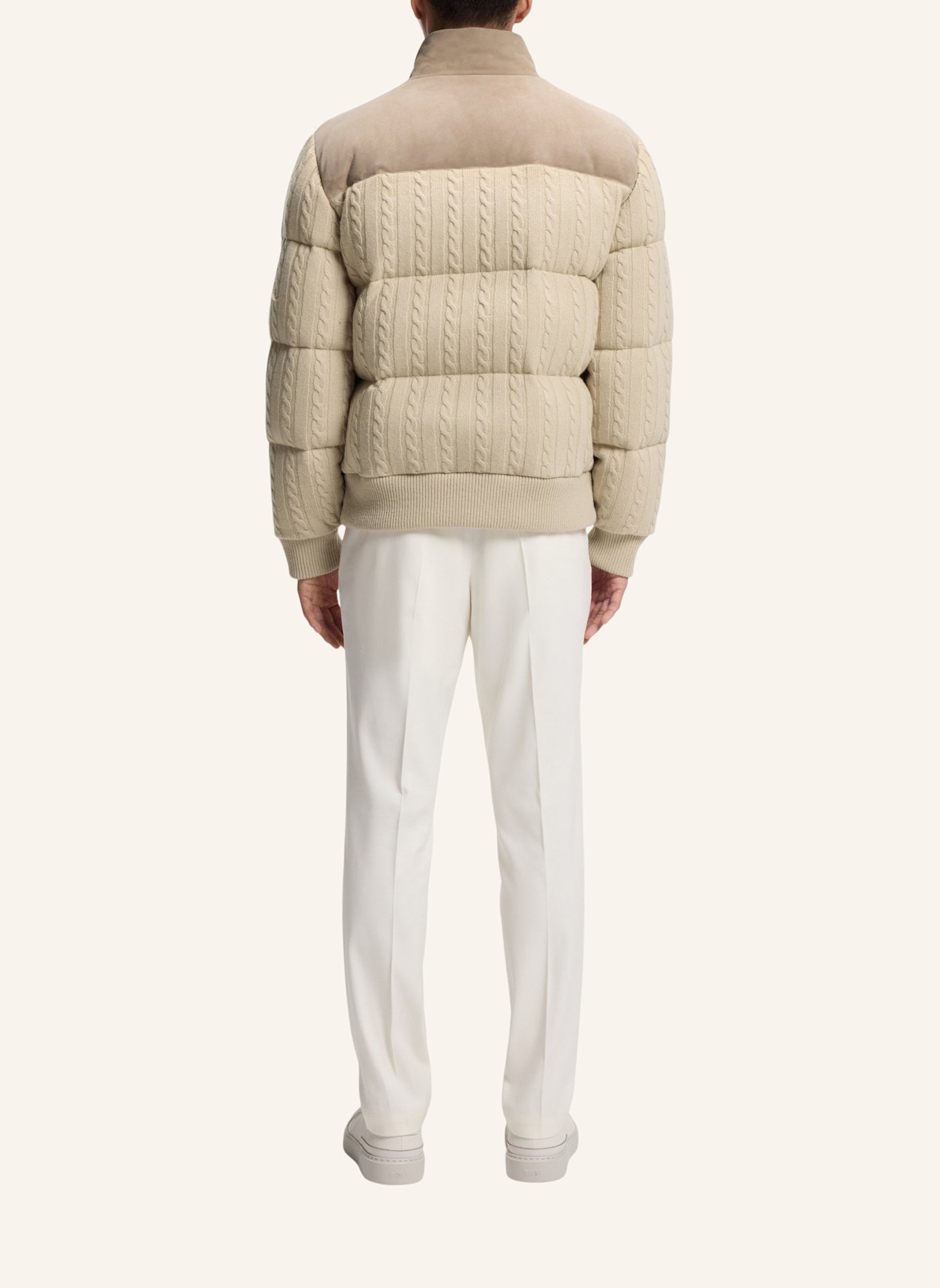 BOSS Casual Jacke L-HEATH Regular Fit: BEIGE