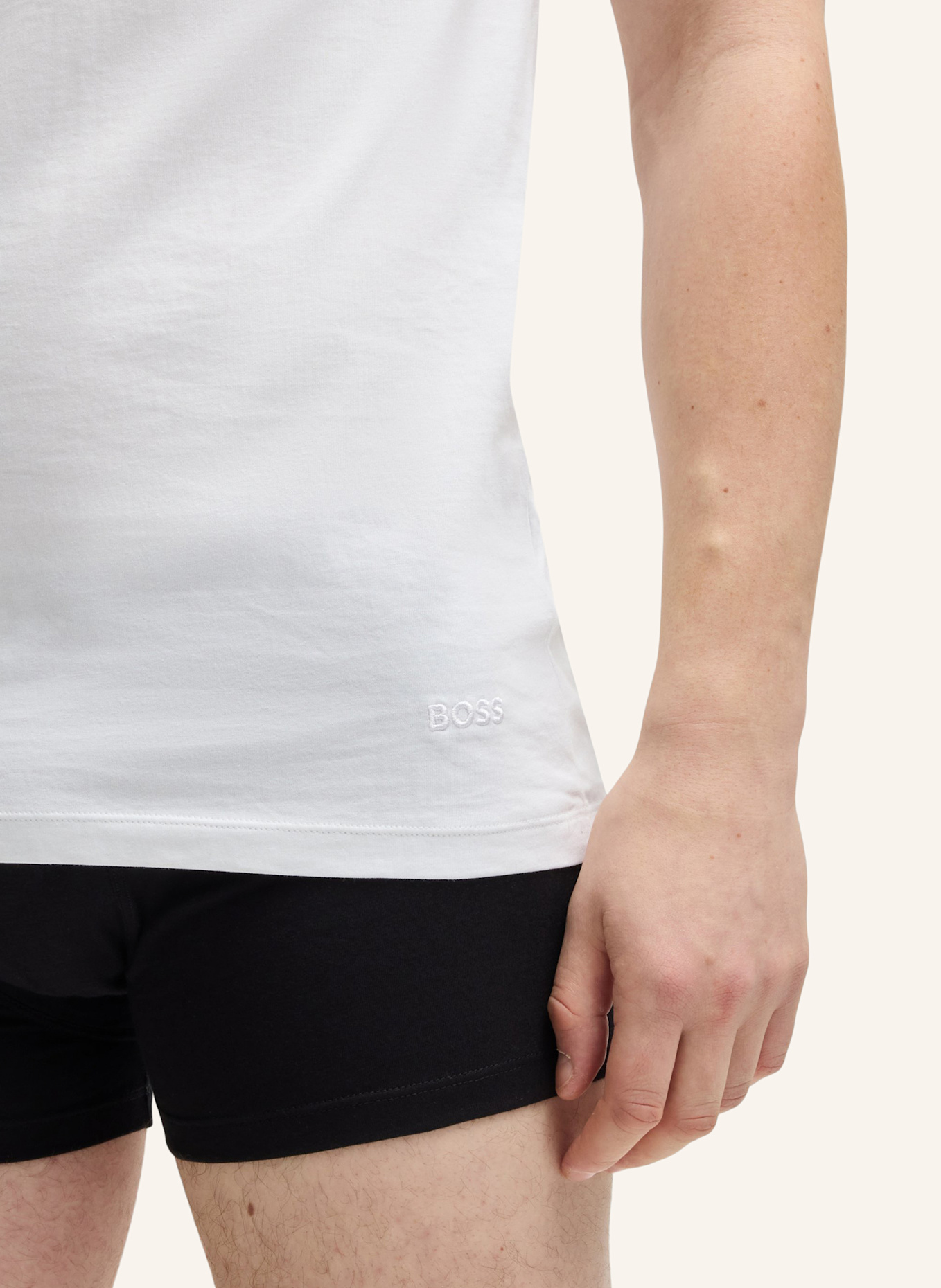 BOSS 3er-Pack Unterhemden: WEISS