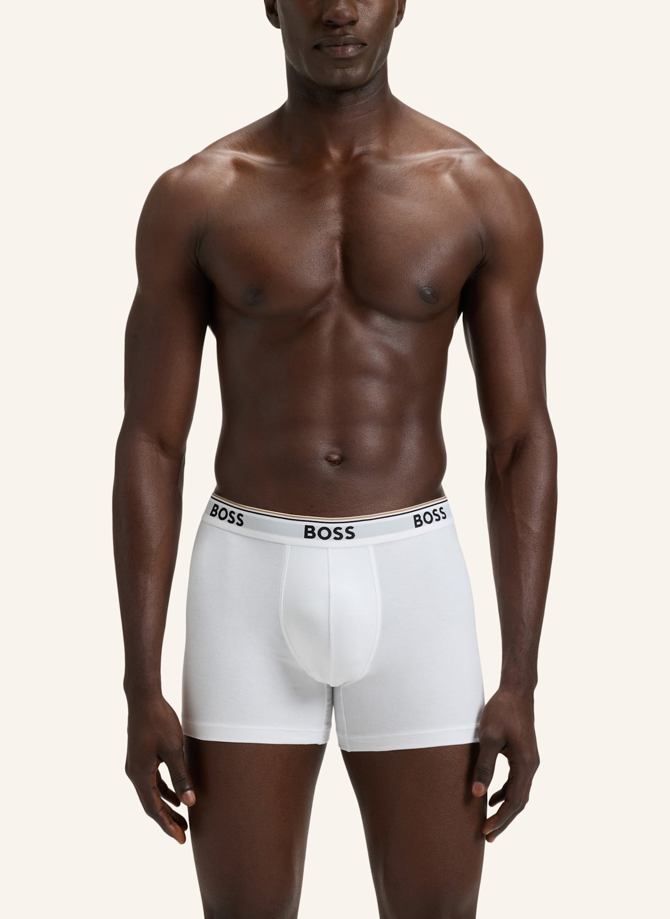 BOSS 3er-Pack Boxershorts POWER: WEISS