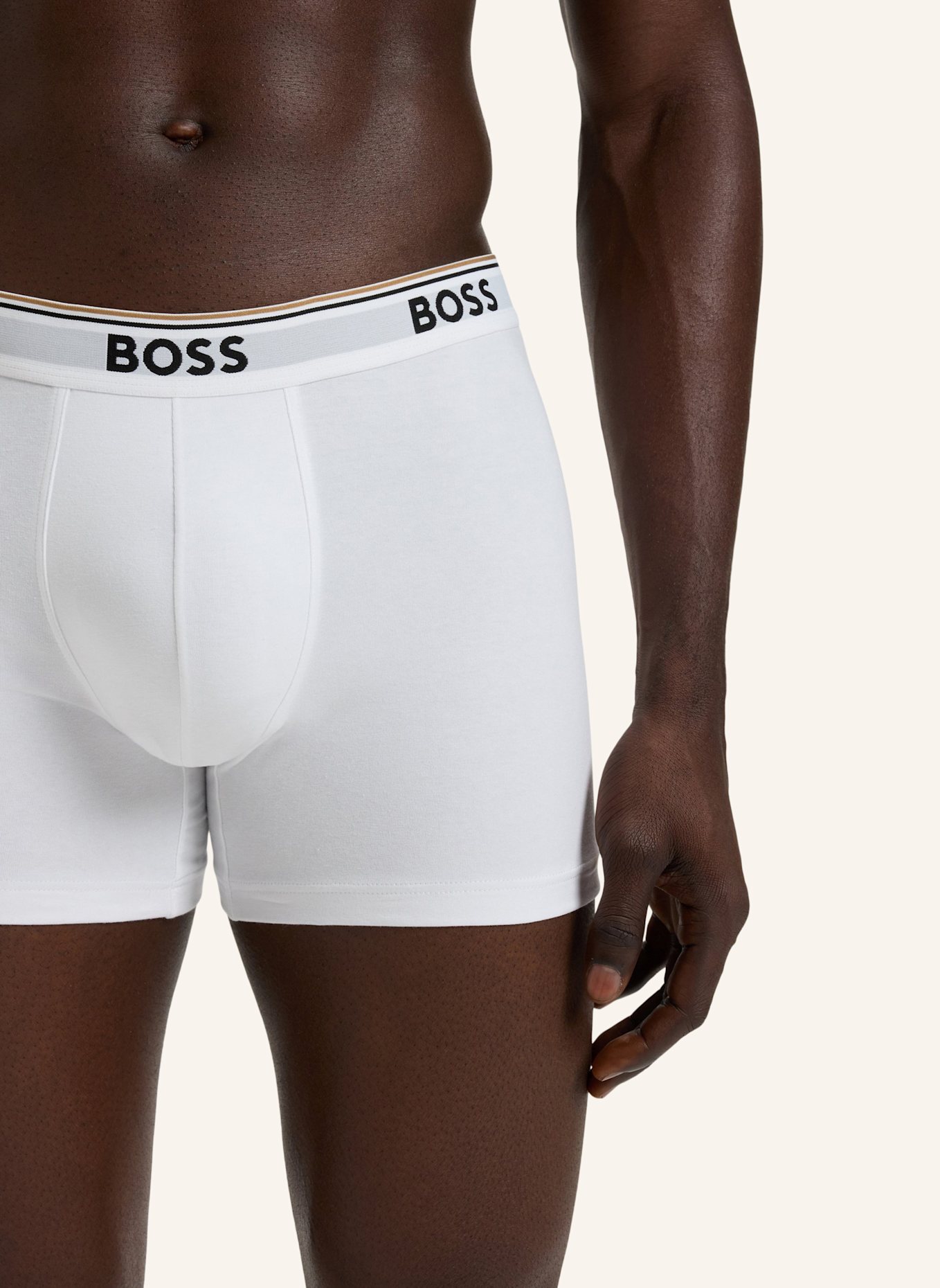 BOSS 3er-Pack Boxershorts POWER: WEISS