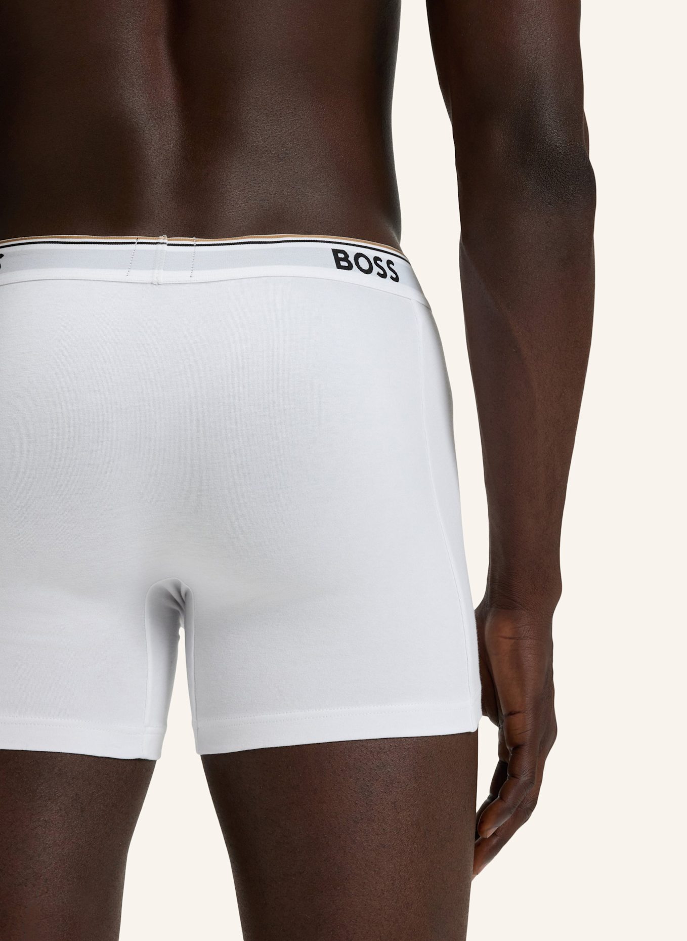 BOSS 3er-Pack Boxershorts POWER: WEISS