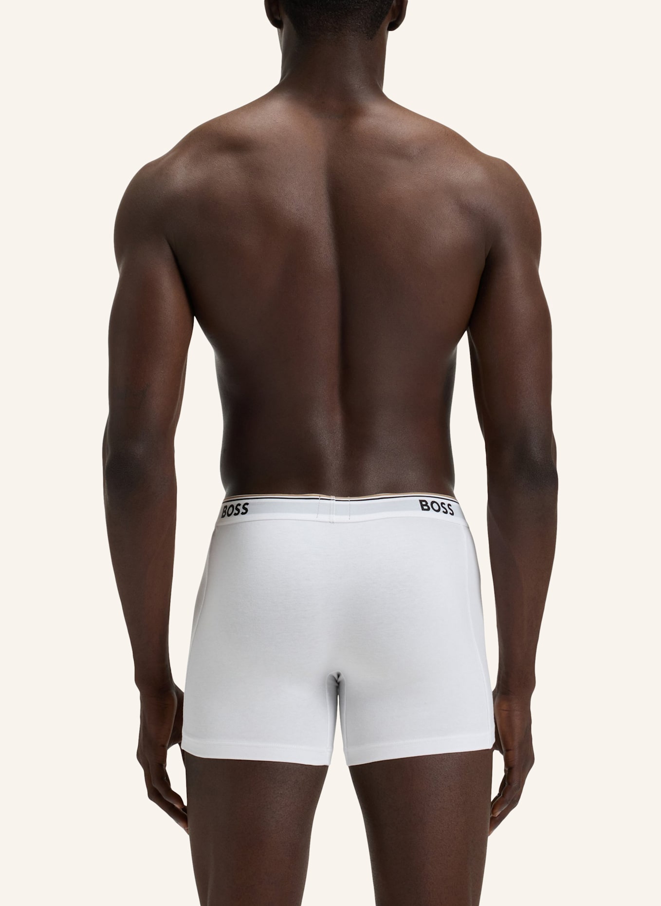 BOSS 3er-Pack Boxershorts POWER: WEISS