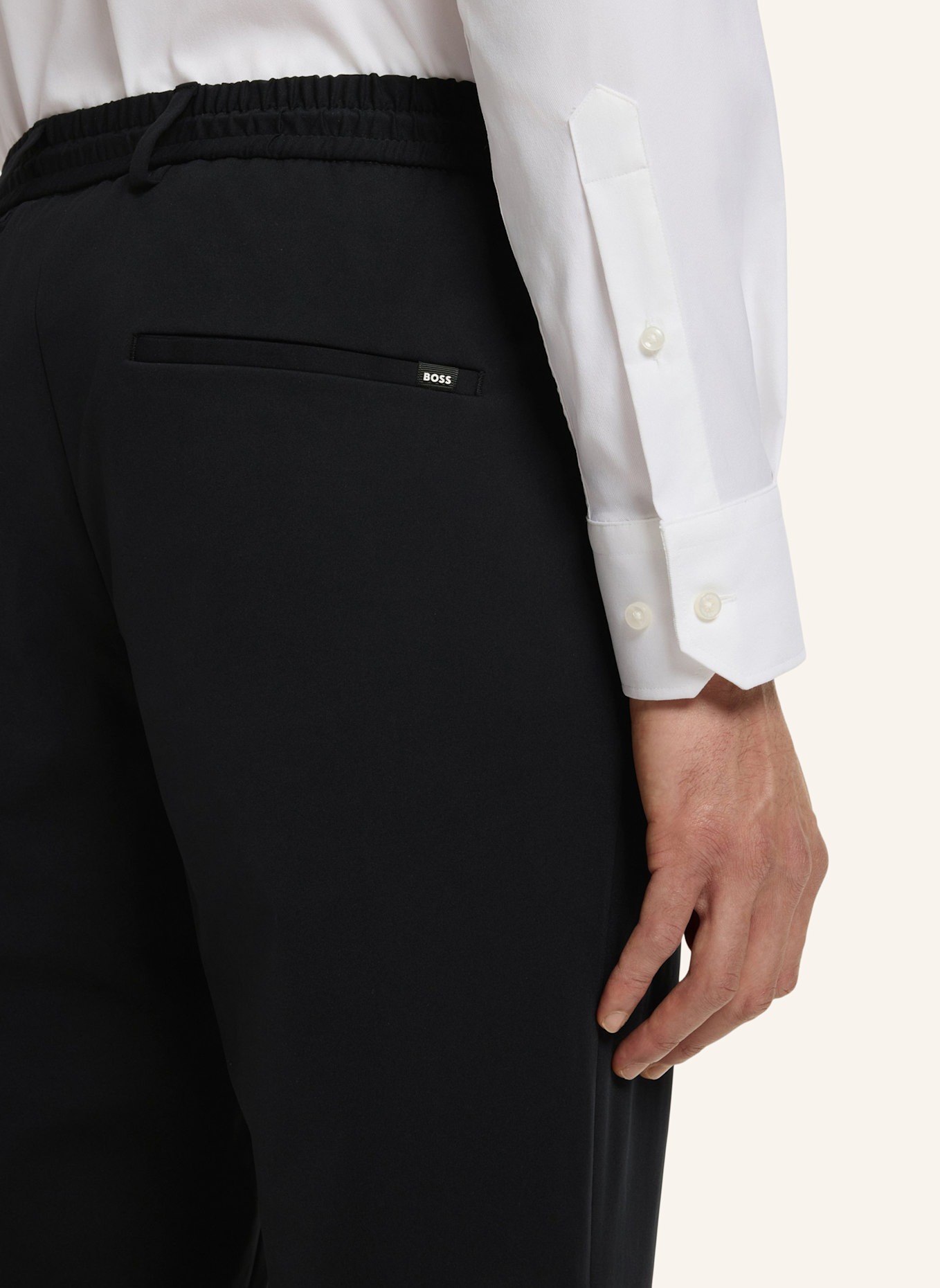 BOSS Business Hose P-GENIUSJ-RDS-WG-233 Slim Fit: SCHWARZ