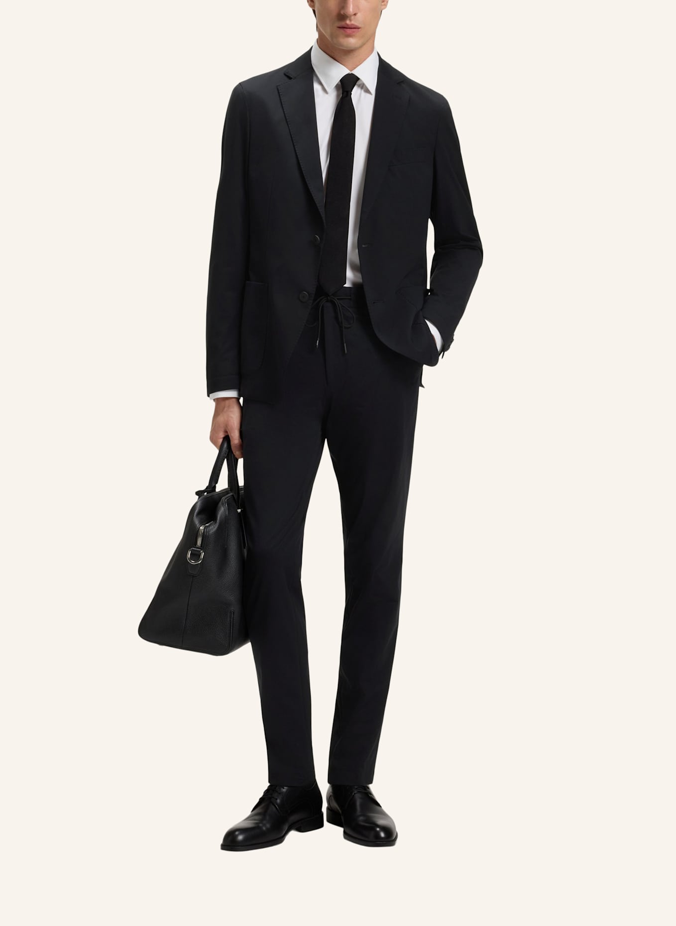 BOSS Business Hose P-GENIUSJ-RDS-WG-233 Slim Fit: SCHWARZ