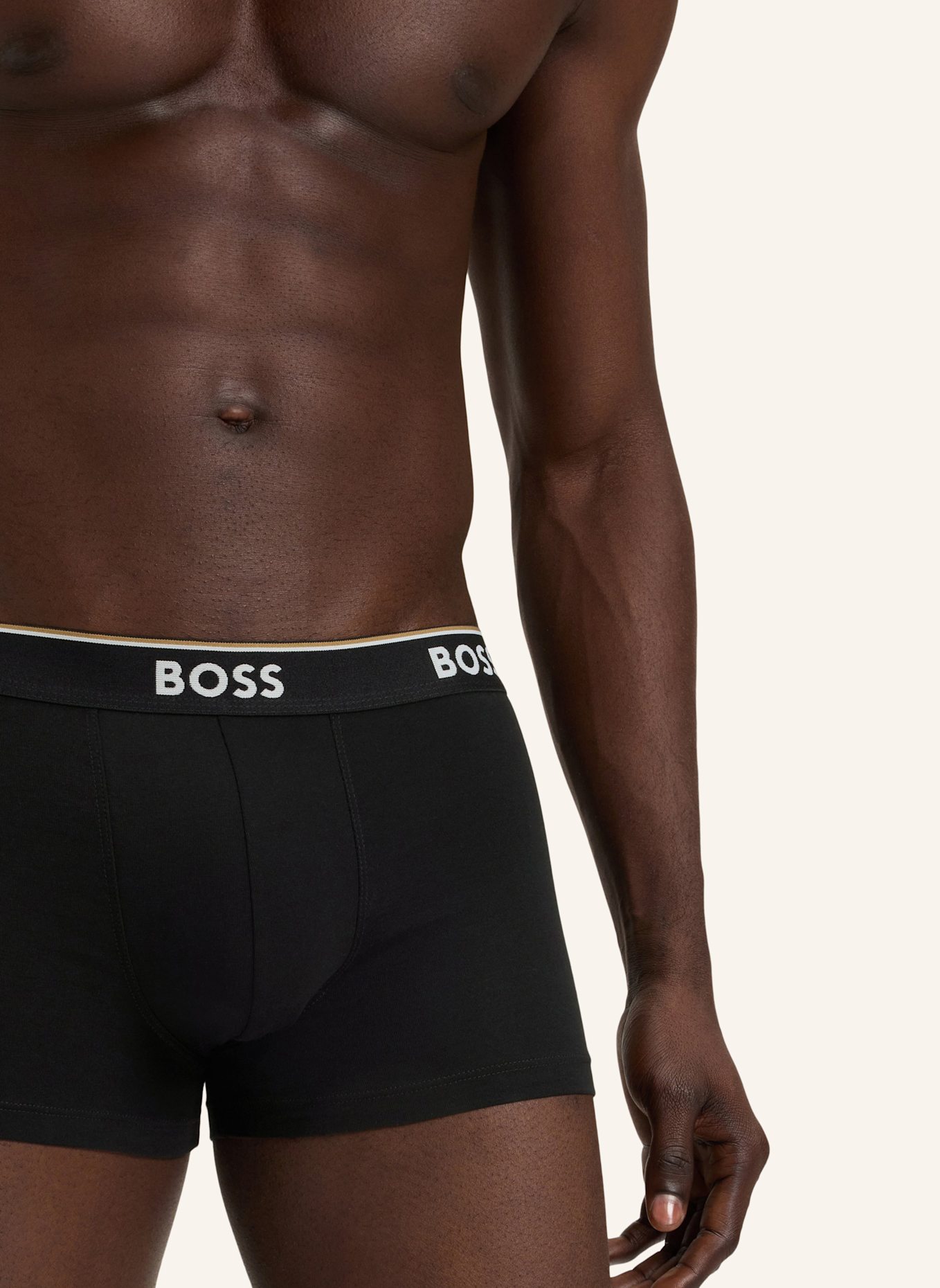 BOSS 3er-Pack Boxershorts POWER: SCHWARZ