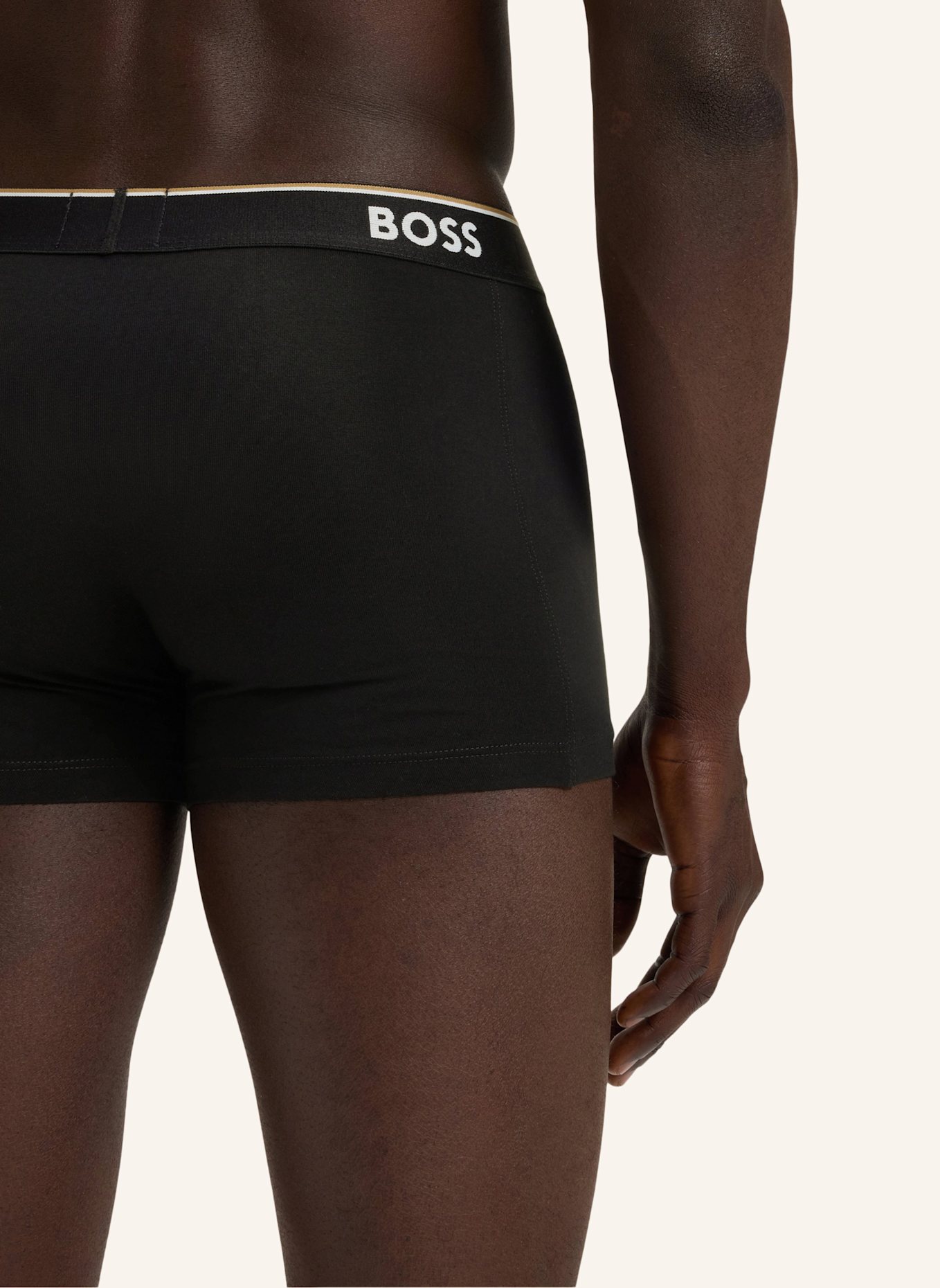 BOSS 3er-Pack Boxershorts POWER: SCHWARZ