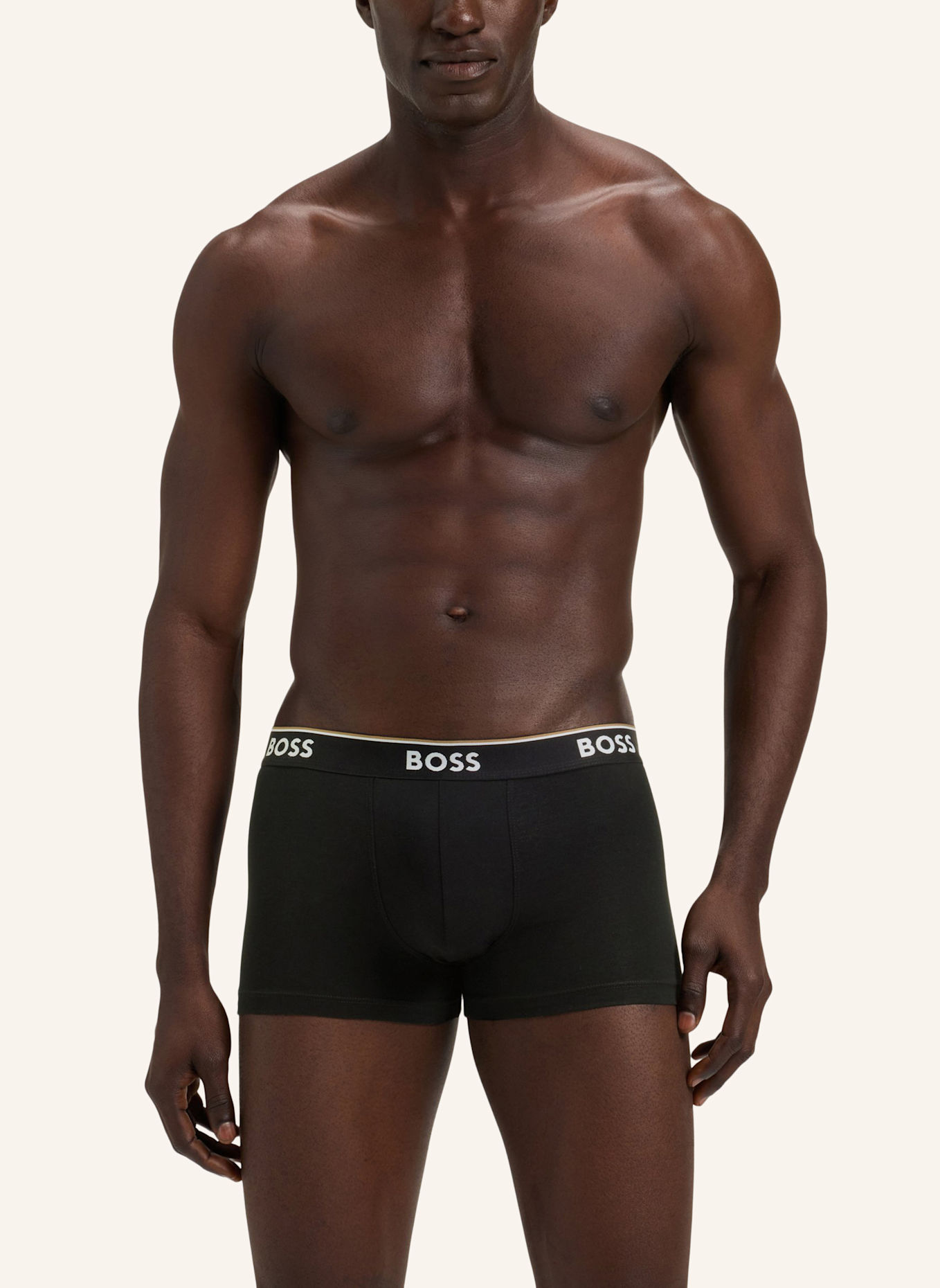 BOSS 3er-Pack Boxershorts POWER: SCHWARZ