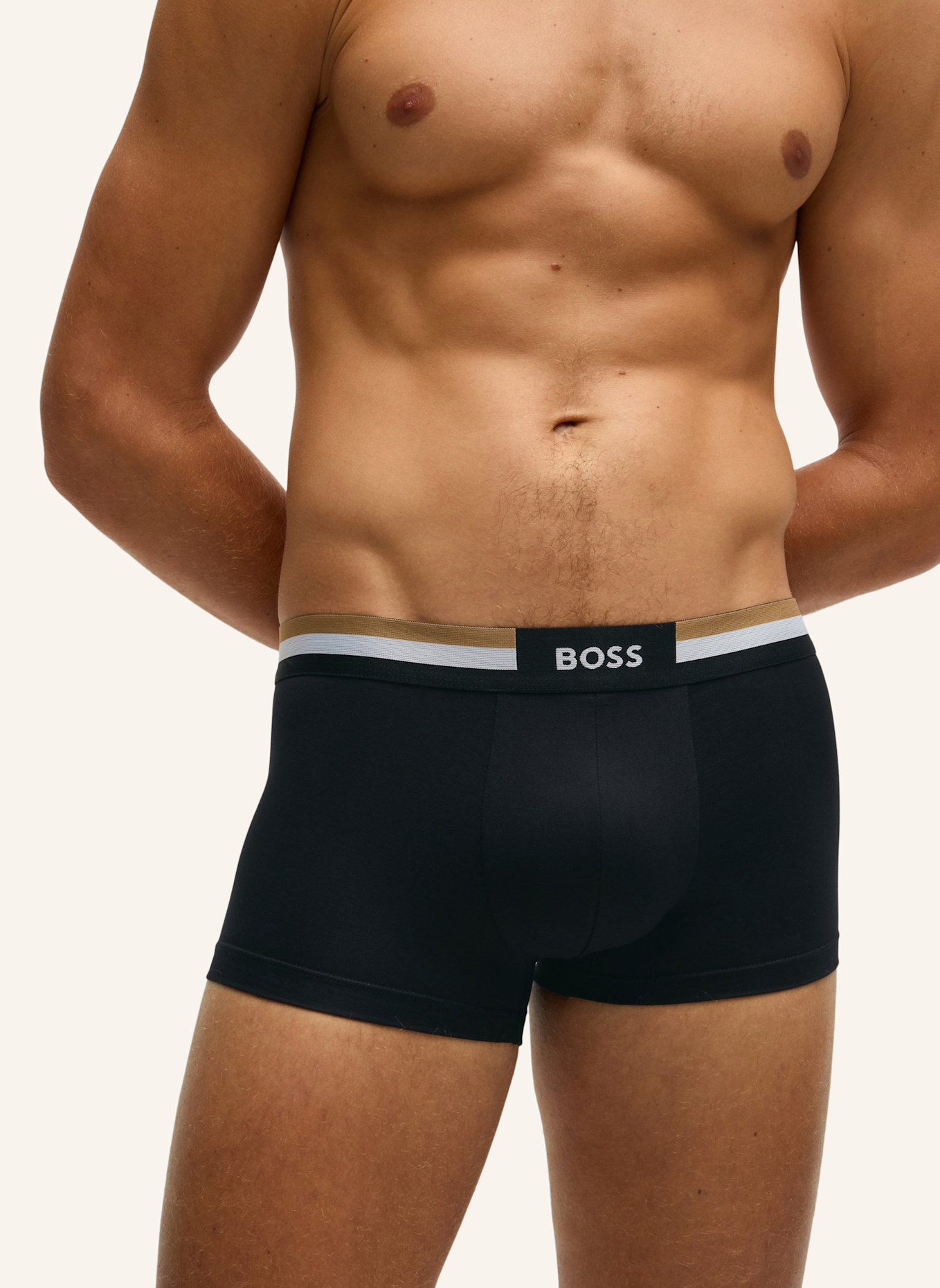 BOSS Boxershort TRUNK 3P MOTION: SCHWARZ