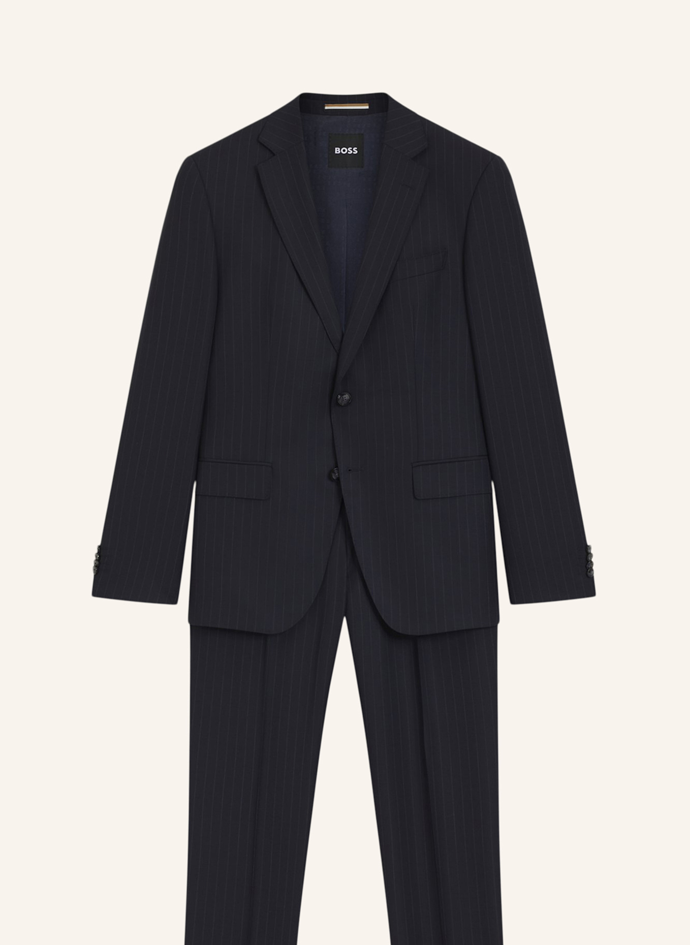 BOSS Business Anzug H-HUGE-2PCS-253 Slim Fit: DUNKELBLAU