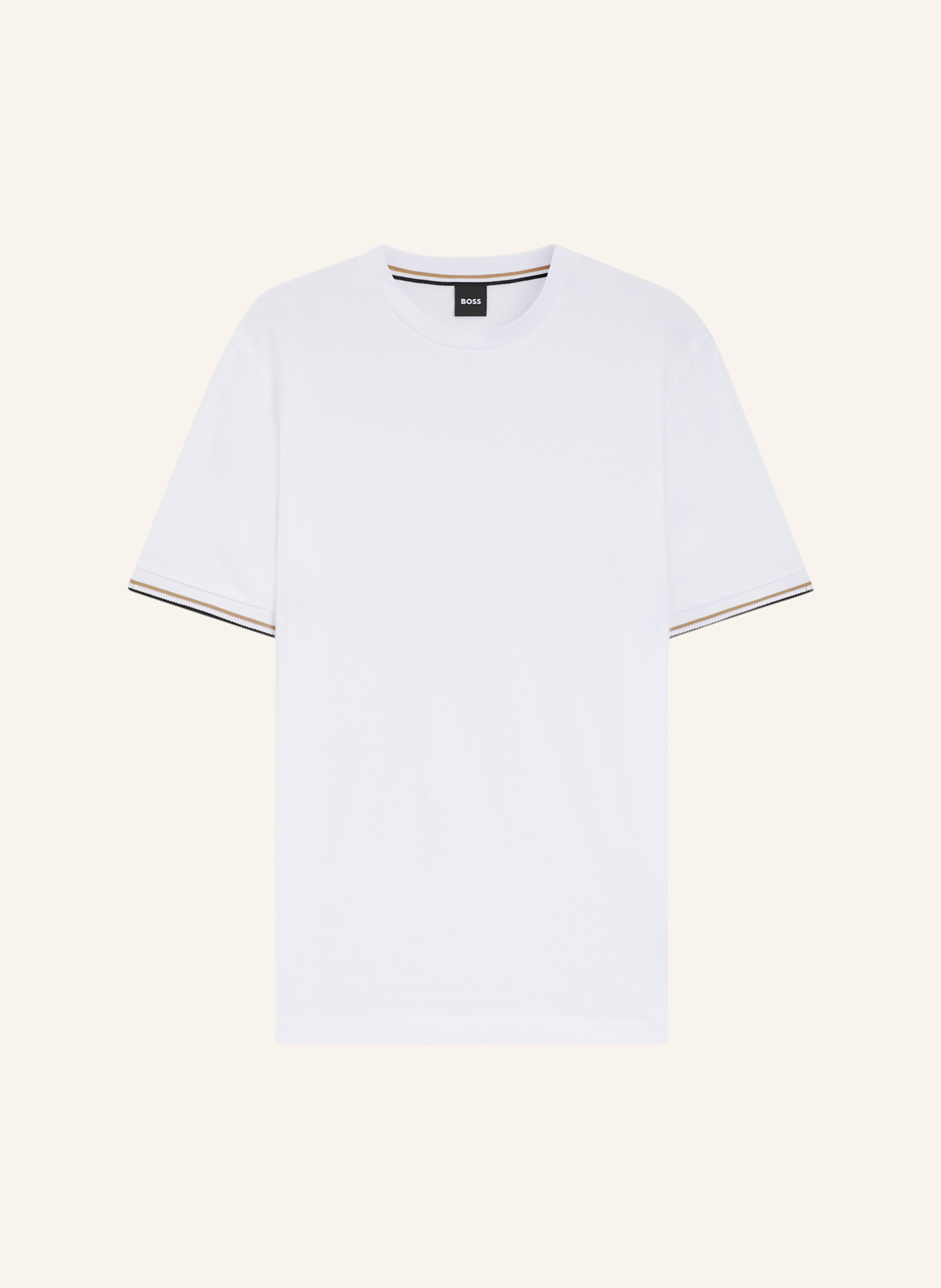 BOSS T-Shirt THOMPSON 04 Regular Fit: WEISS