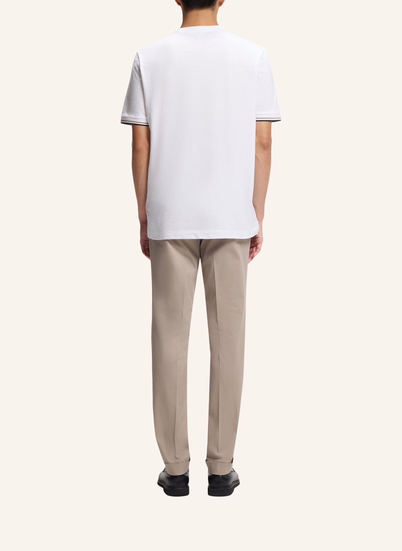 BOSS T-Shirt THOMPSON 04 Regular Fit: WEISS