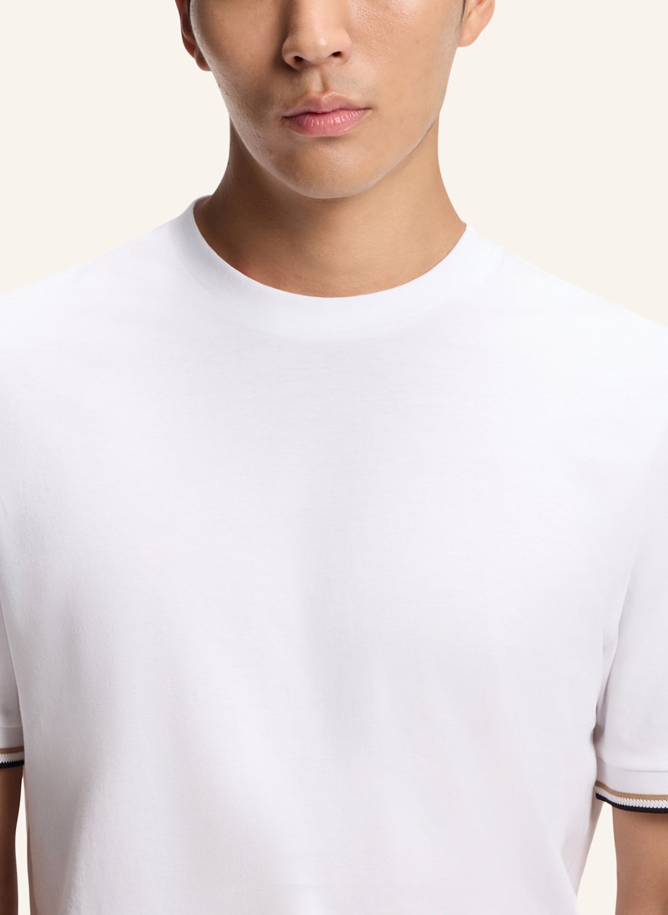 BOSS T-Shirt THOMPSON 04 Regular Fit: WEISS