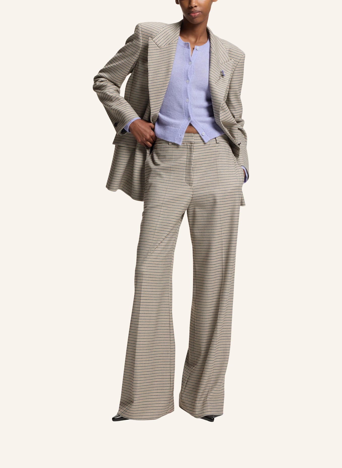 HUGO Business Hose HASMINA Regular Fit: DUNKELGRAU