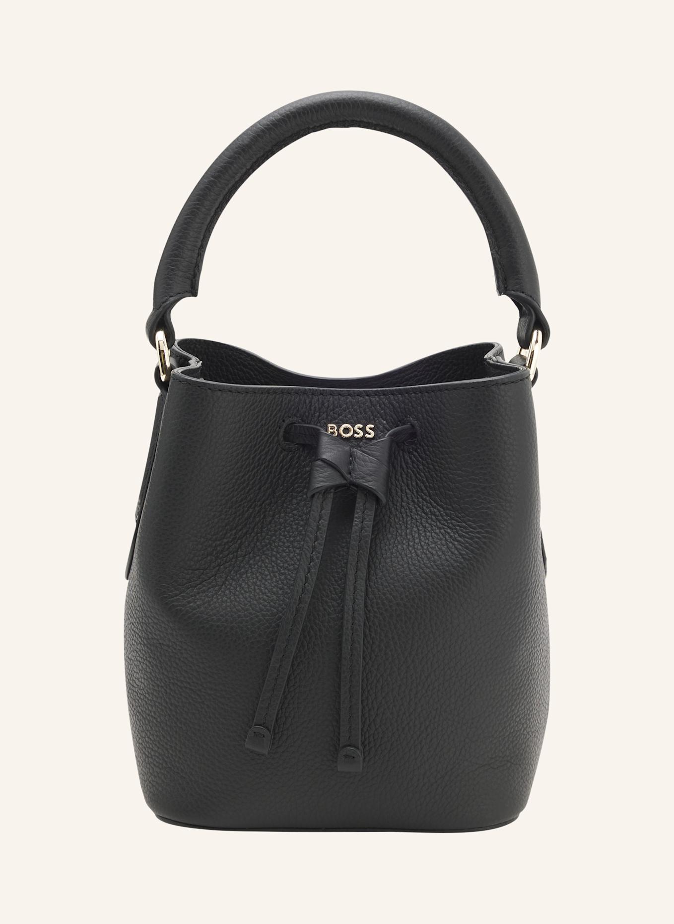 BOSS Umhängetasche LENAH SM BUCKET: SCHWARZ